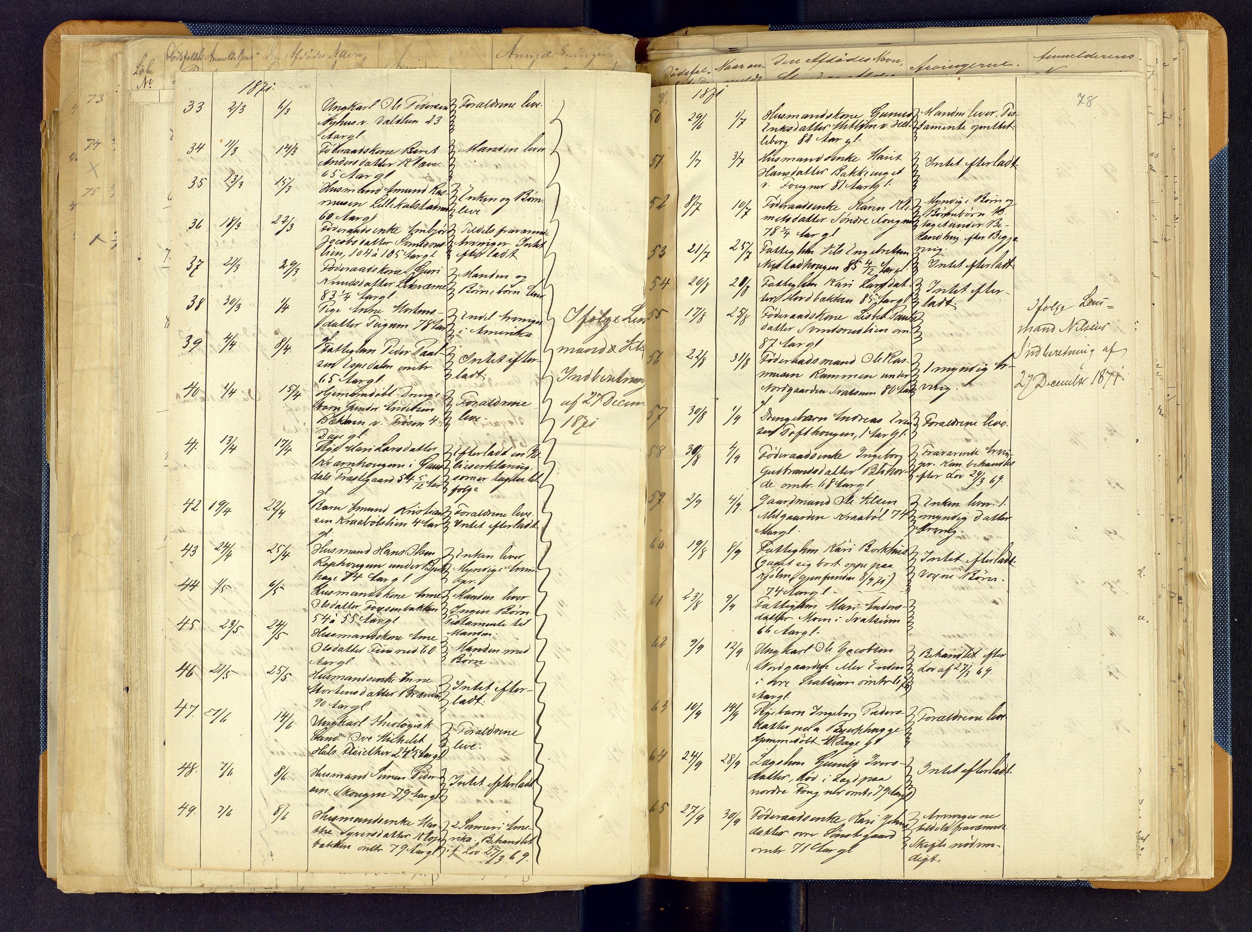 Sør-Gudbrandsdal tingrett, AV/SAH-TING-004/J/Jd/Jda/L0002: Dødsfallsprotokoll - Fåberg og Gausdal, 1851-1893, p. 78