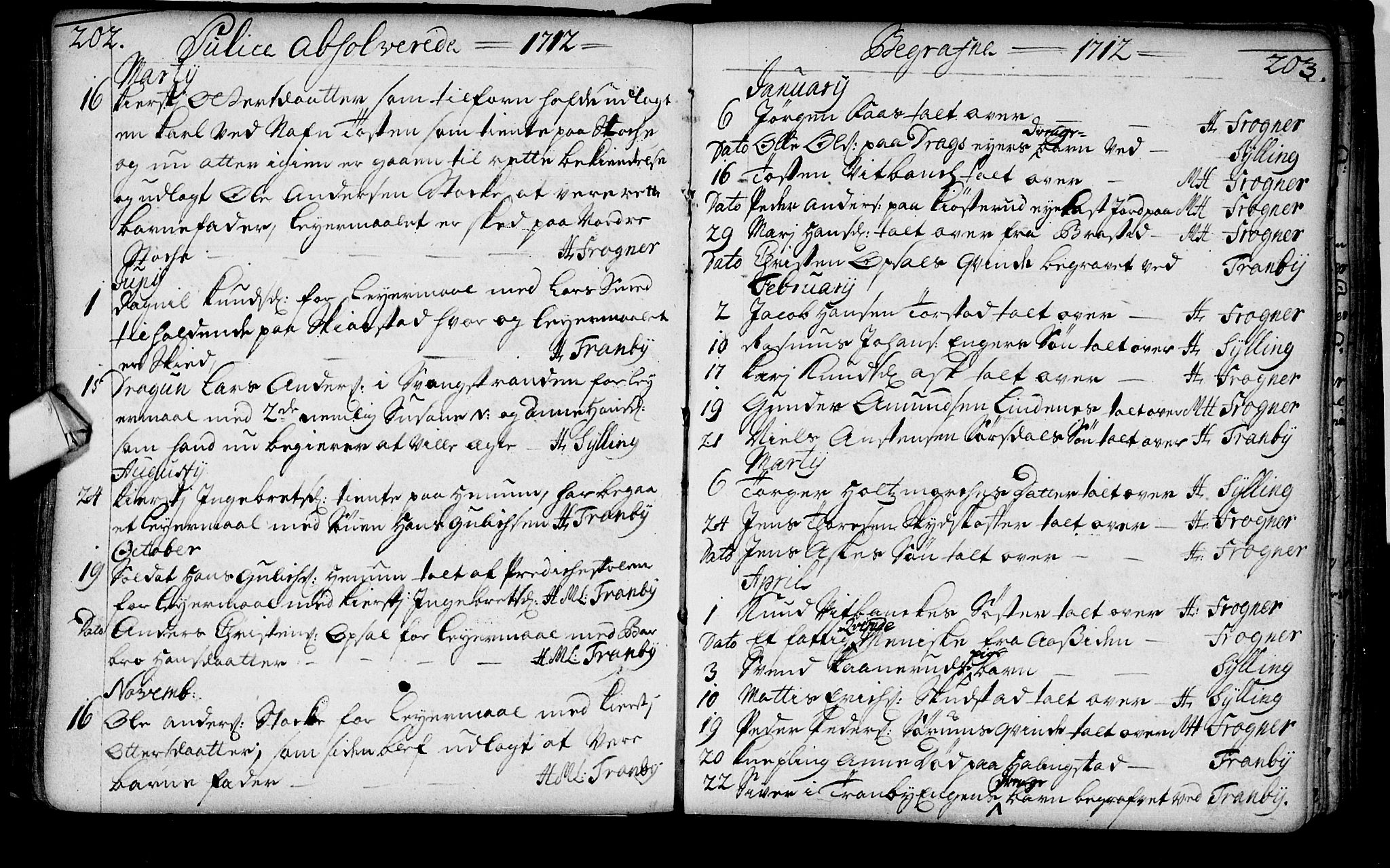 Lier kirkebøker, AV/SAKO-A-230/F/Fa/L0002: Parish register (official) no. I 2, 1701-1726, p. 202-203