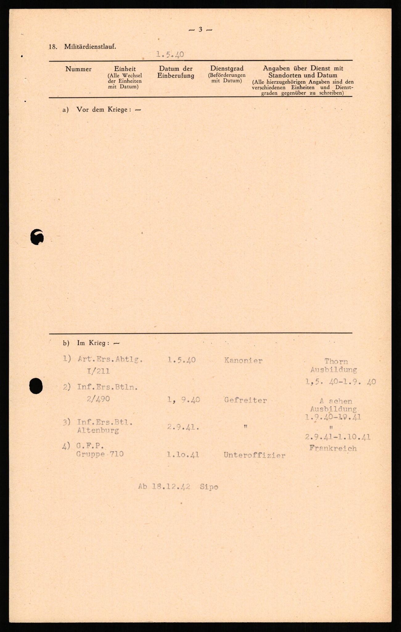 Forsvaret, Forsvarets overkommando II, AV/RA-RAFA-3915/D/Db/L0018: CI Questionaires. Tyske okkupasjonsstyrker i Norge. Tyskere., 1945-1946, p. 377