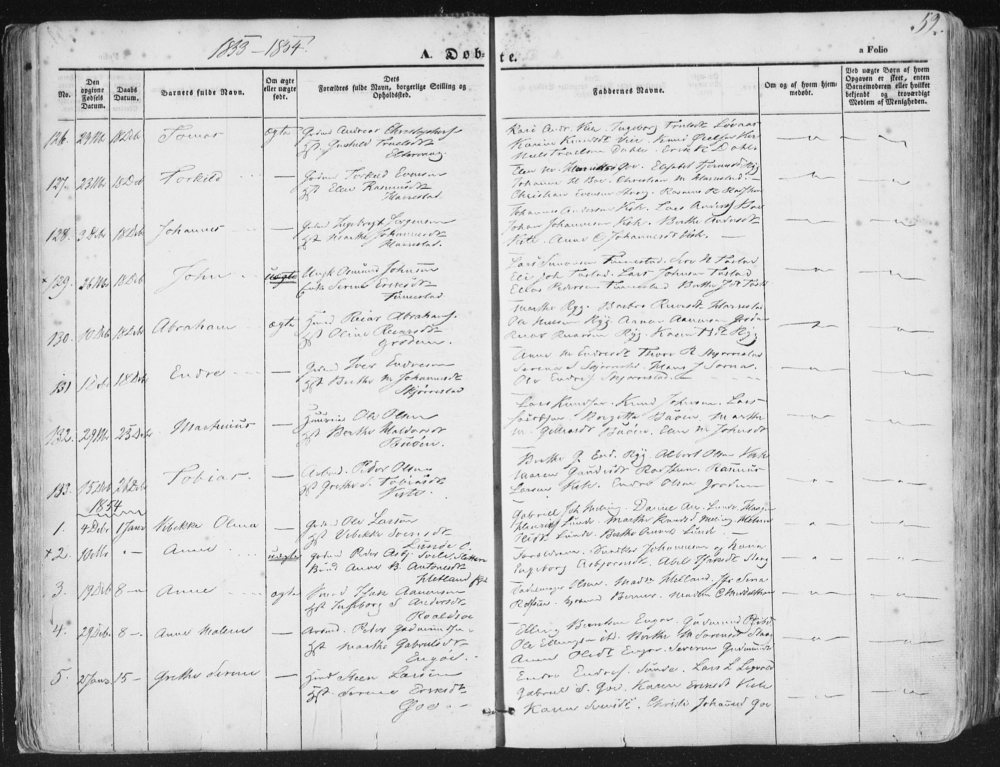 Hetland sokneprestkontor, AV/SAST-A-101826/30/30BA/L0002: Parish register (official) no. A 2, 1849-1869, p. 52