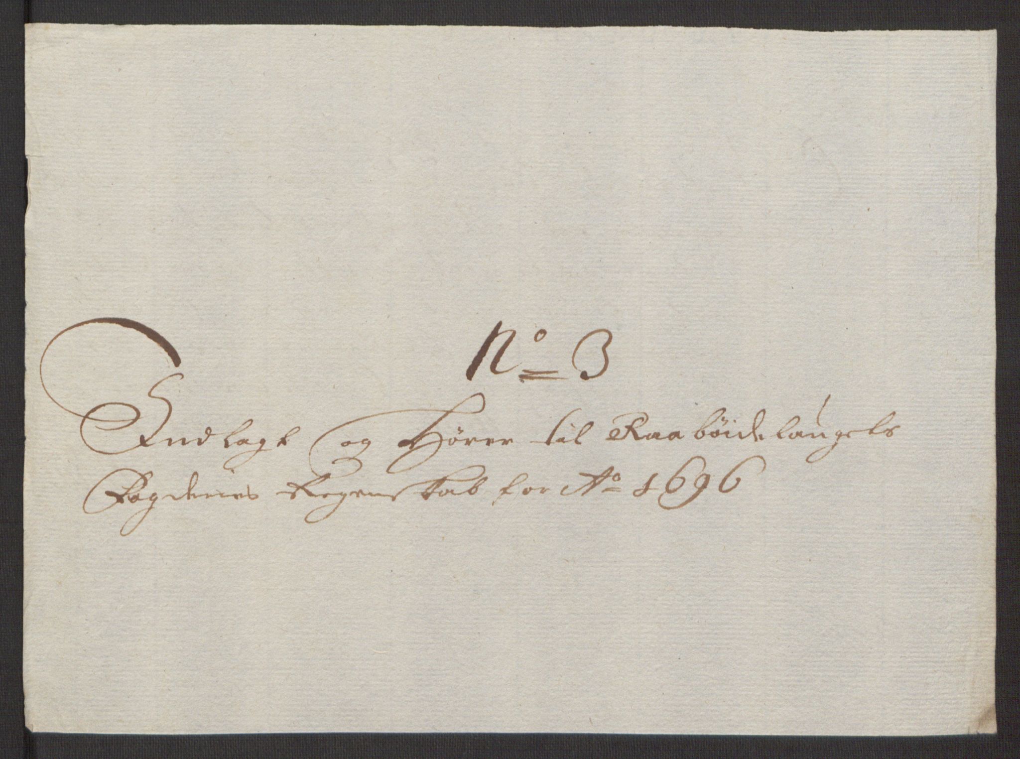 Rentekammeret inntil 1814, Reviderte regnskaper, Fogderegnskap, RA/EA-4092/R40/L2444: Fogderegnskap Råbyggelag, 1693-1696, p. 341