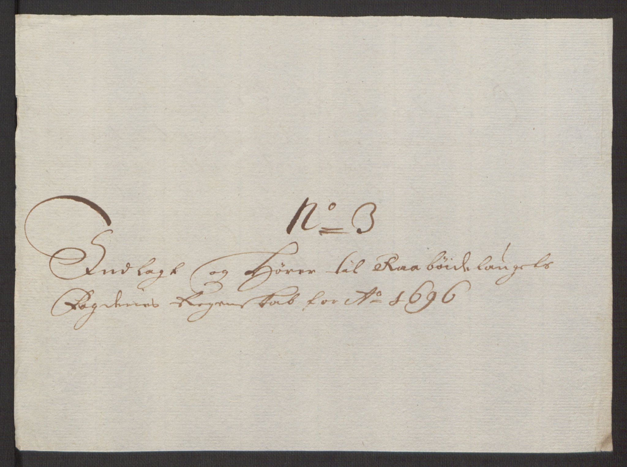 Rentekammeret inntil 1814, Reviderte regnskaper, Fogderegnskap, AV/RA-EA-4092/R40/L2444: Fogderegnskap Råbyggelag, 1693-1696, p. 341