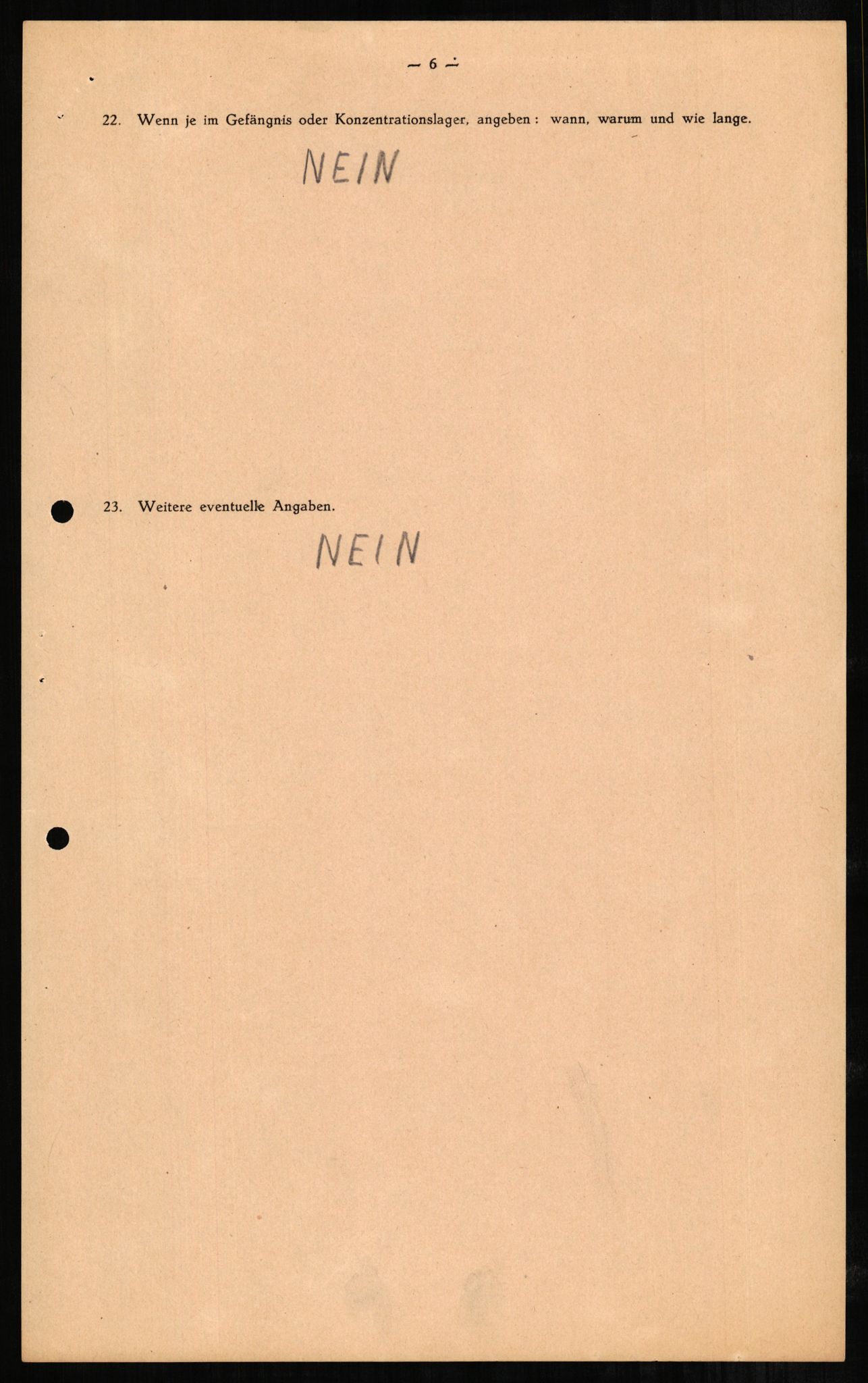 Forsvaret, Forsvarets overkommando II, AV/RA-RAFA-3915/D/Db/L0001: CI Questionaires. Tyske okkupasjonsstyrker i Norge. Tyskere., 1945-1946, p. 264