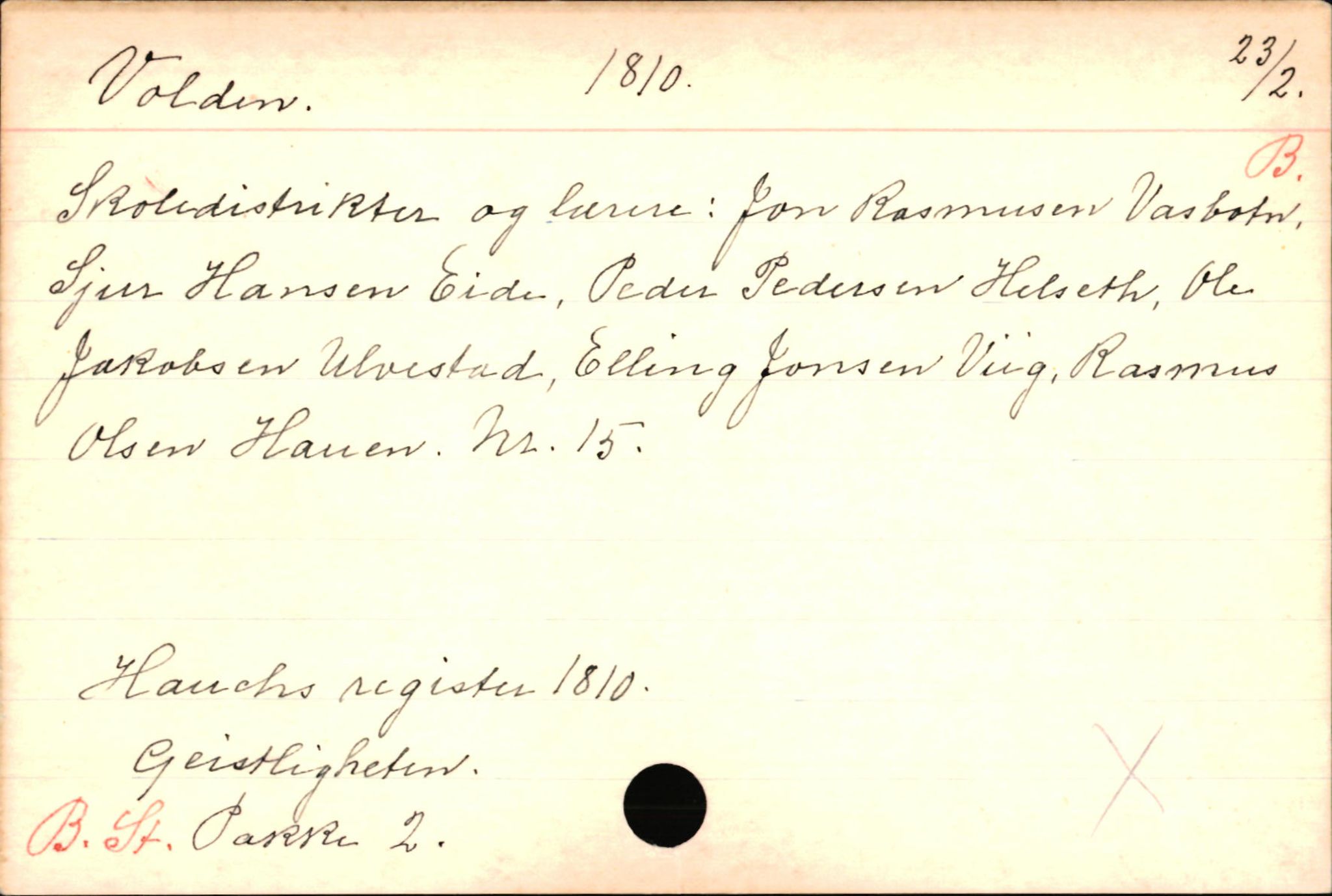 Haugen, Johannes - lærer, AV/SAB-SAB/PA-0036/01/L0001: Om klokkere og lærere, 1521-1904, p. 10704