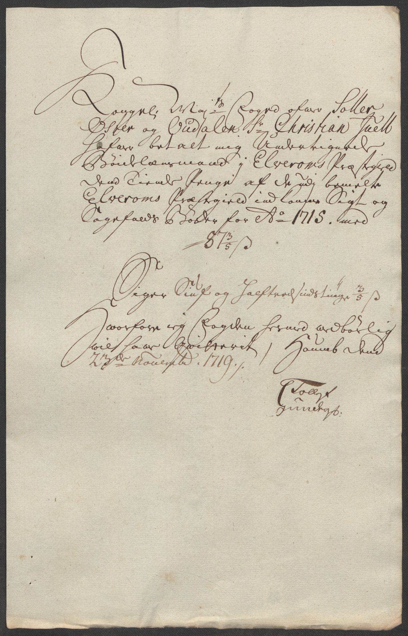 Rentekammeret inntil 1814, Reviderte regnskaper, Fogderegnskap, AV/RA-EA-4092/R13/L0854: Fogderegnskap Solør, Odal og Østerdal, 1715, p. 168