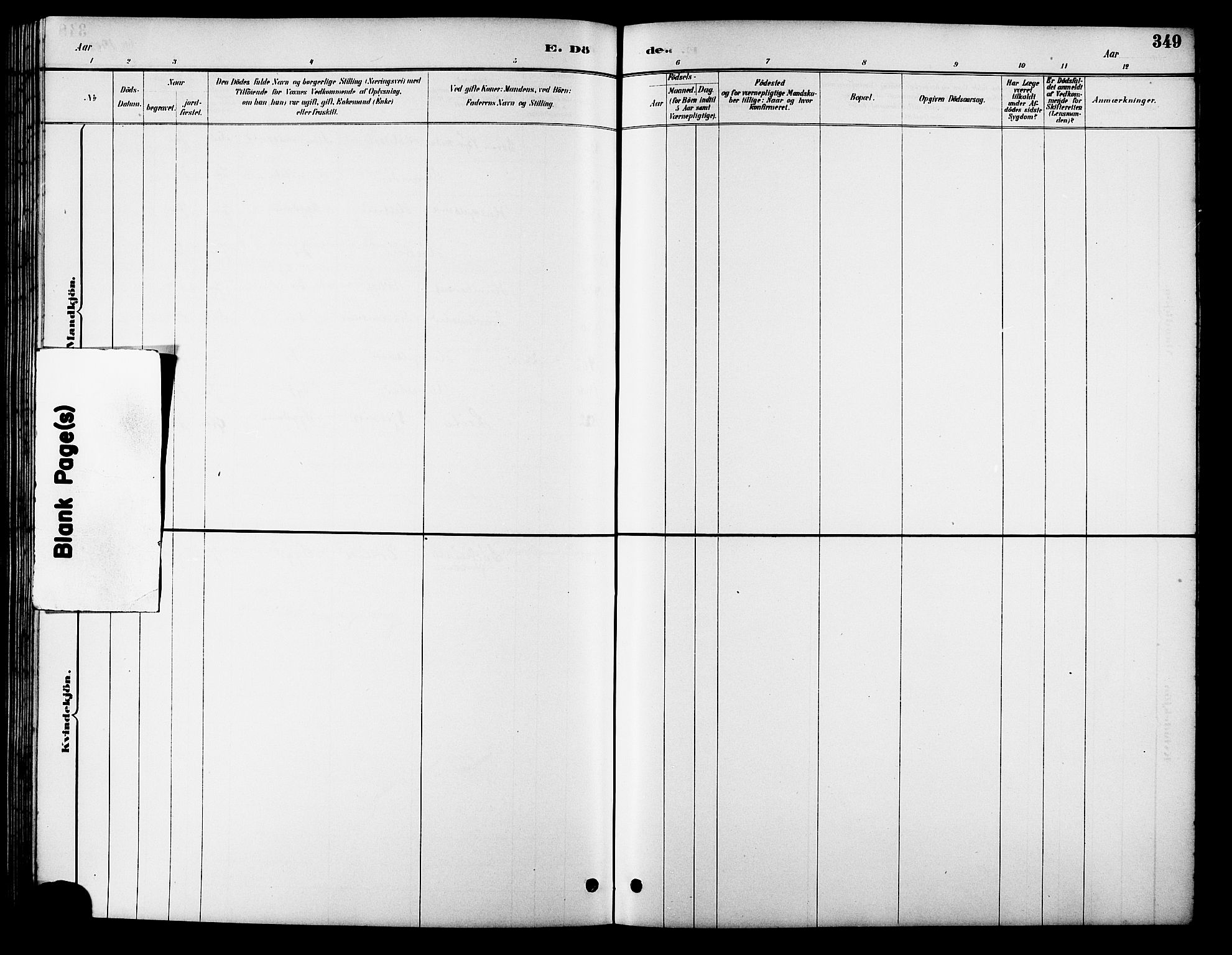 Ministerialprotokoller, klokkerbøker og fødselsregistre - Møre og Romsdal, AV/SAT-A-1454/511/L0158: Parish register (copy) no. 511C04, 1884-1903, p. 349