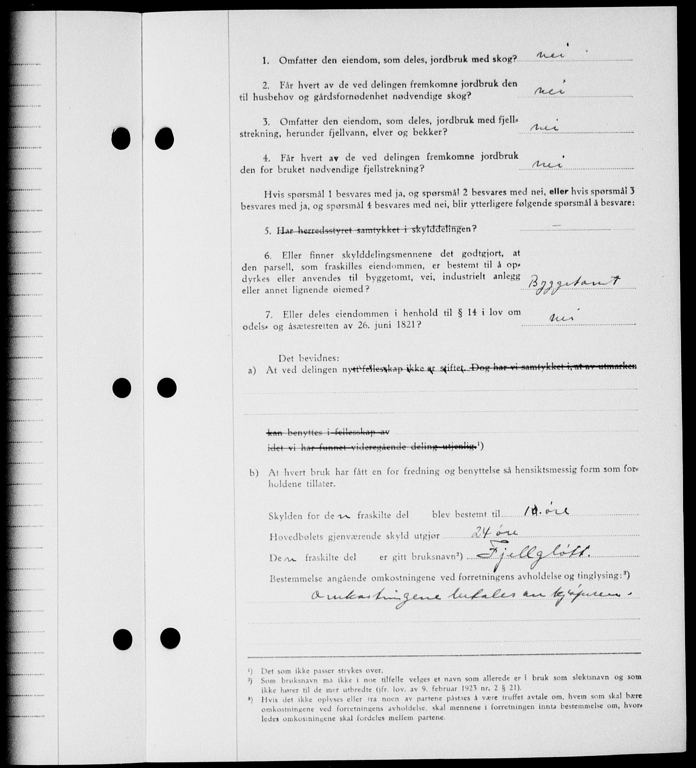 Onsøy sorenskriveri, SAO/A-10474/G/Ga/Gab/L0015: Mortgage book no. II A-15, 1945-1946, Diary no: : 1588/1945