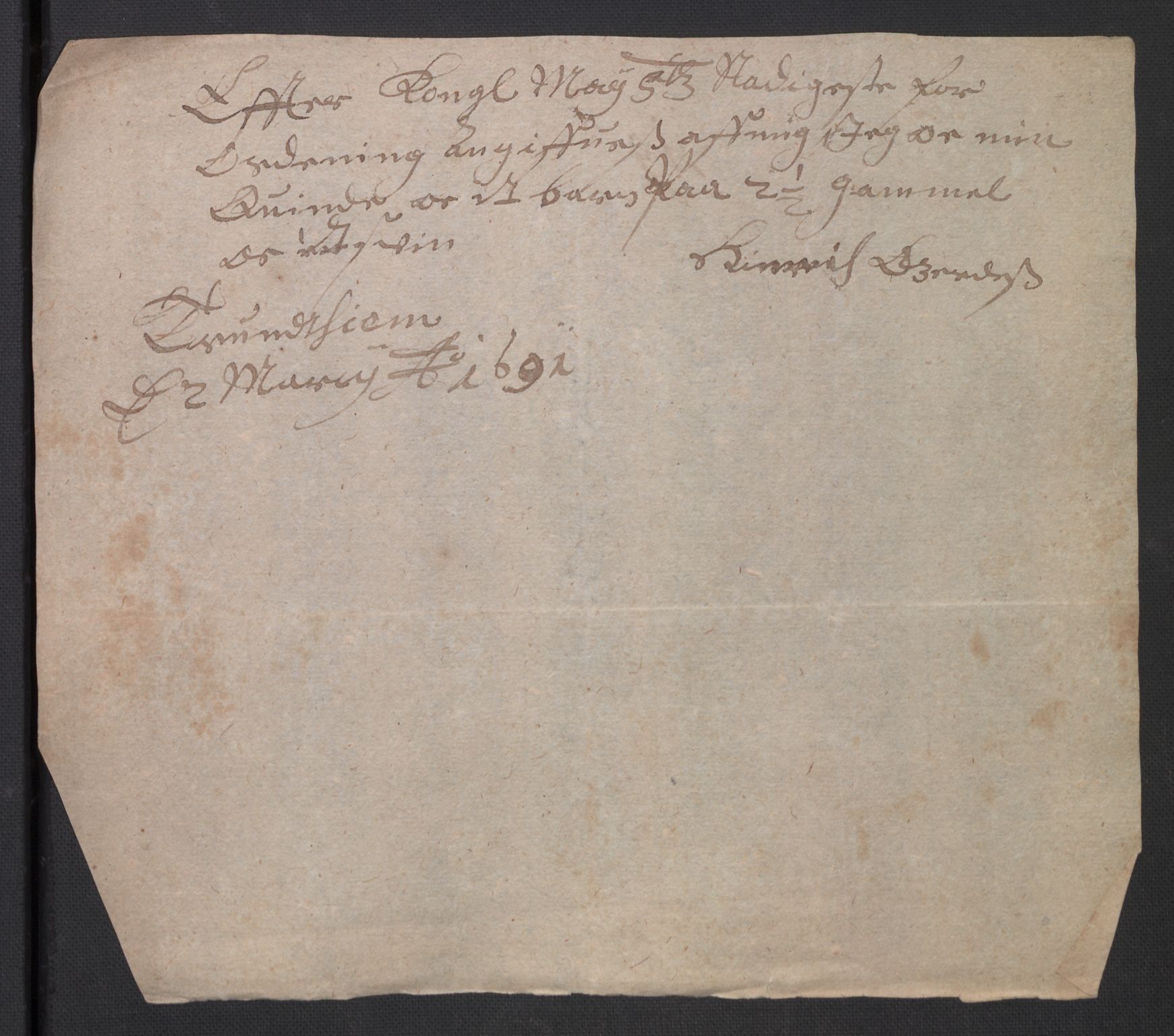 Rentekammeret inntil 1814, Reviderte regnskaper, Byregnskaper, AV/RA-EA-4066/R/Rs/L0506: [S2] Kontribusjonsregnskap, 1691-1692, p. 163