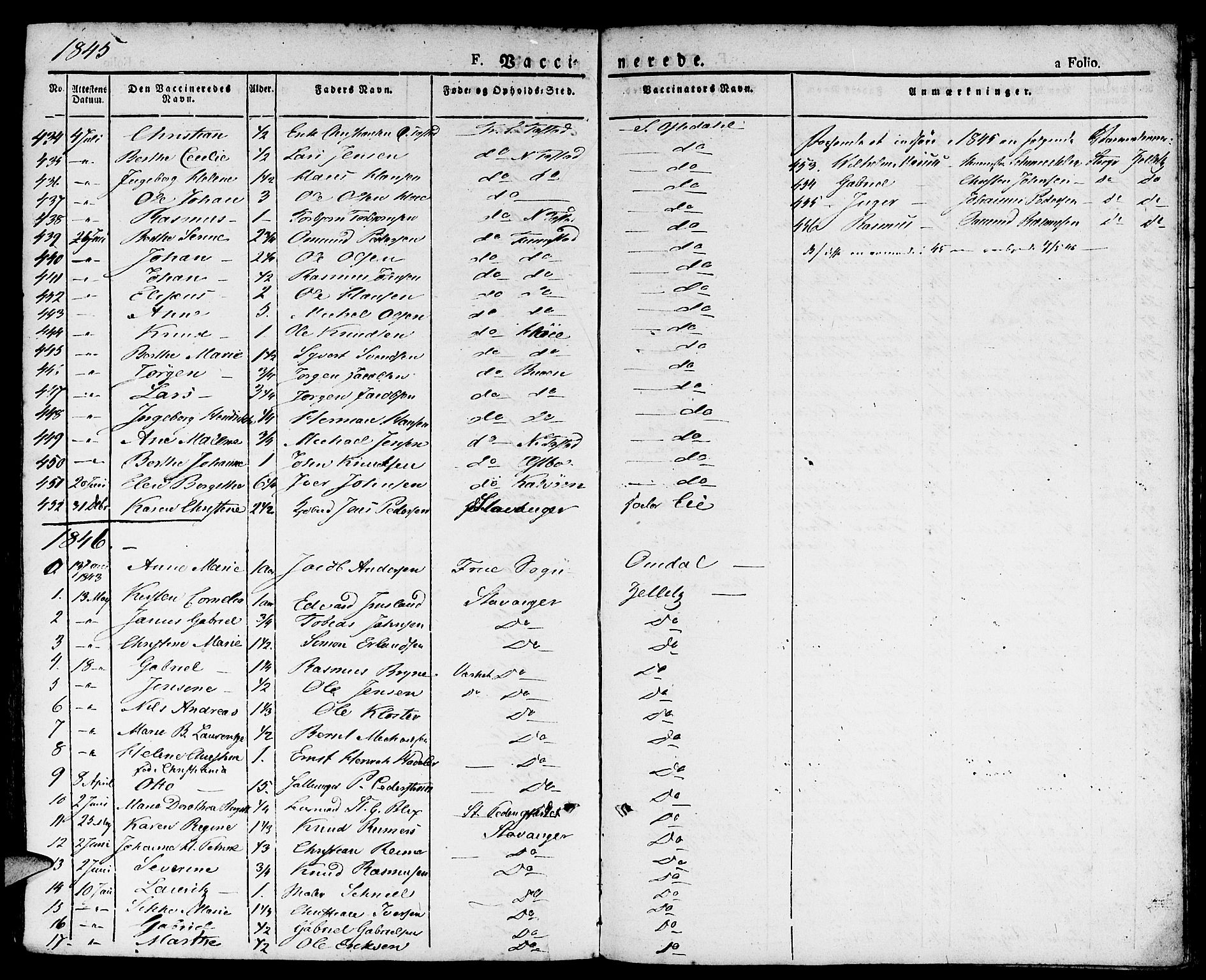 Domkirken sokneprestkontor, SAST/A-101812/001/30/30BA/L0011: Parish register (official) no. A 11, 1832-1856