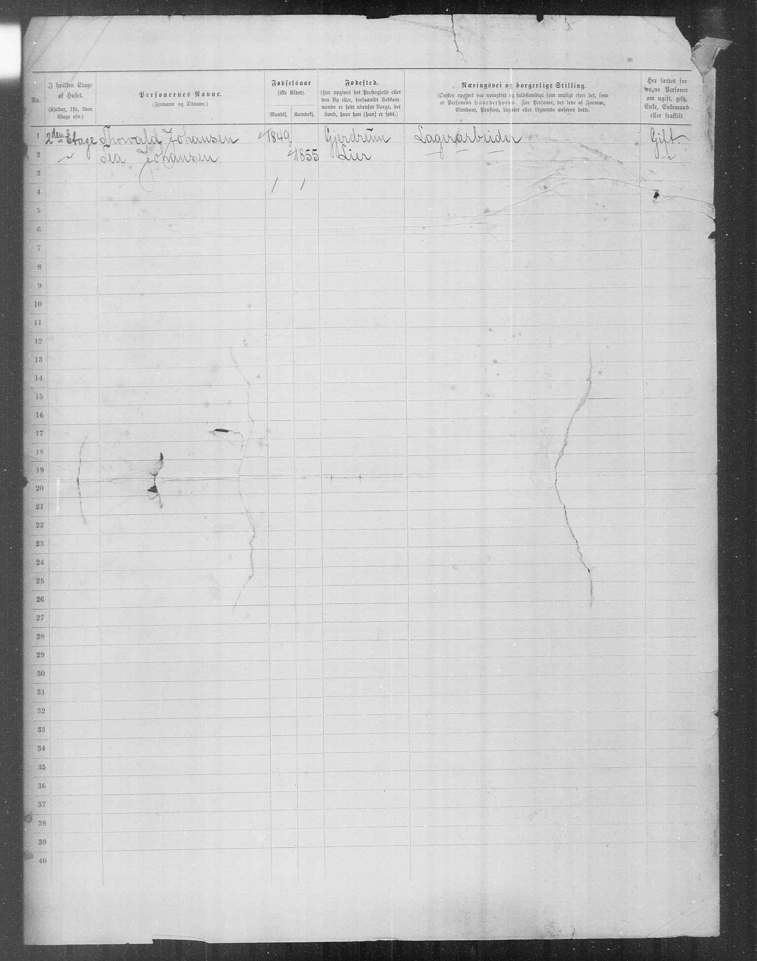 OBA, Municipal Census 1899 for Kristiania, 1899, p. 16489