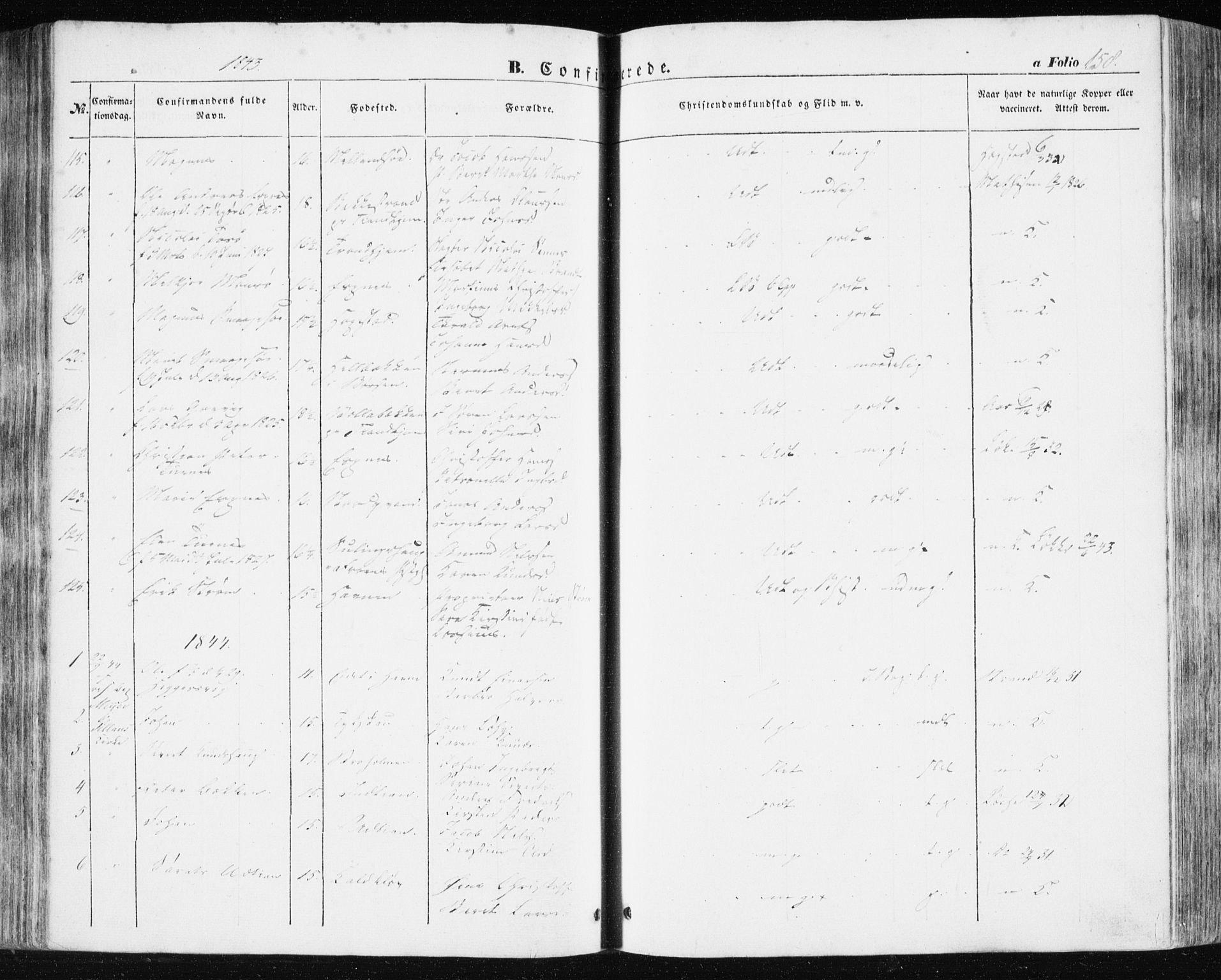 Ministerialprotokoller, klokkerbøker og fødselsregistre - Sør-Trøndelag, SAT/A-1456/634/L0529: Parish register (official) no. 634A05, 1843-1851, p. 158