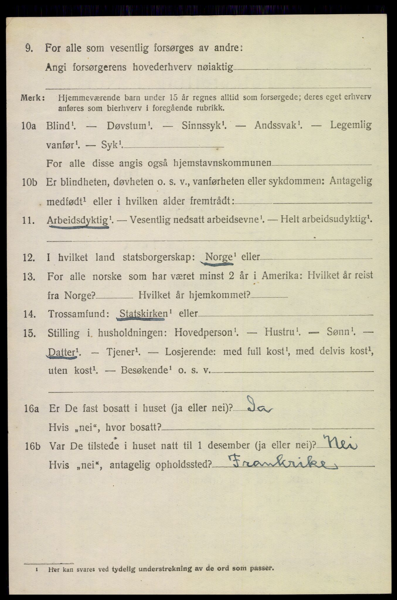 SAKO, 1920 census for Gjerpen, 1920, p. 17219