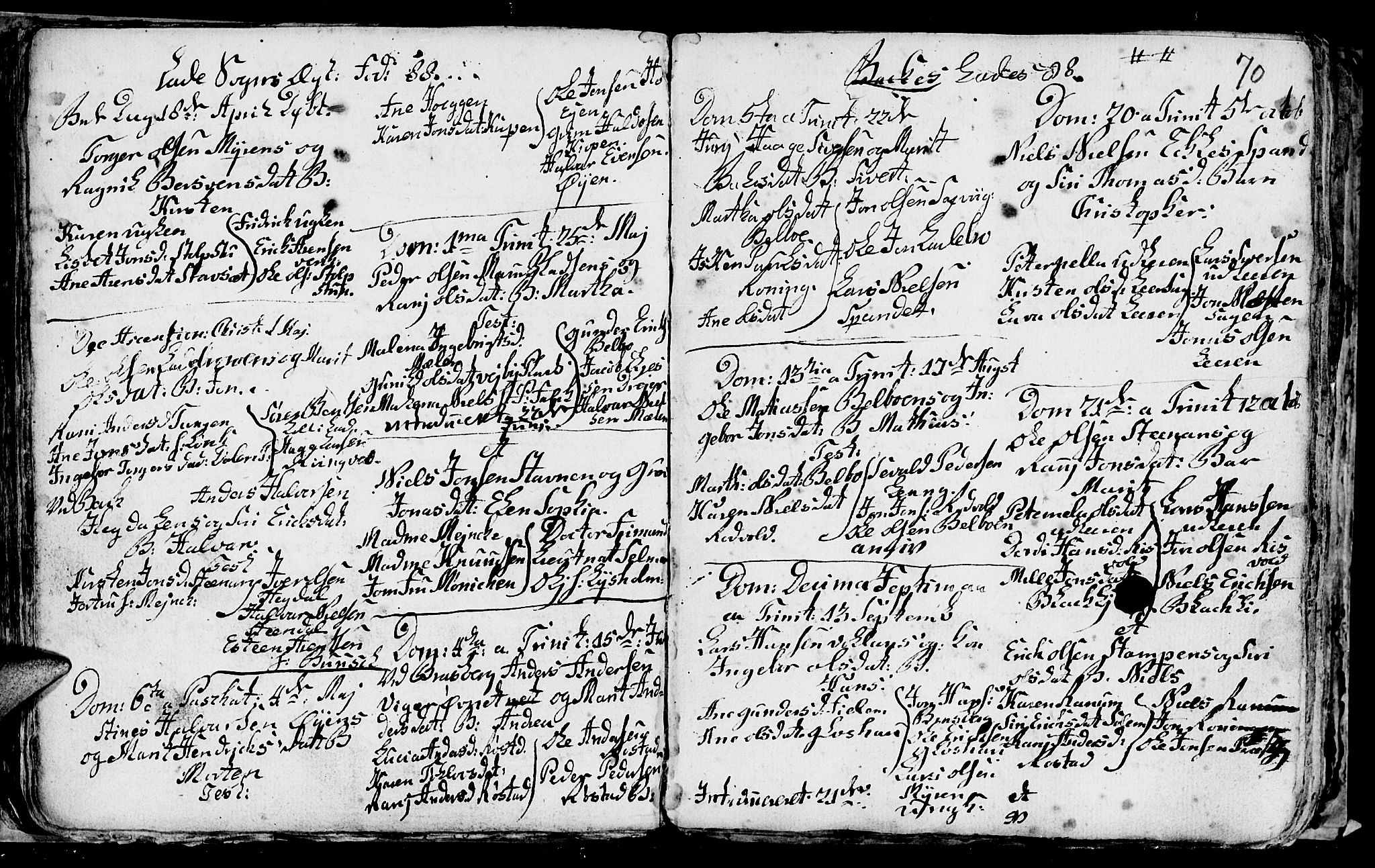 Ministerialprotokoller, klokkerbøker og fødselsregistre - Sør-Trøndelag, SAT/A-1456/606/L0305: Parish register (copy) no. 606C01, 1757-1819, p. 70