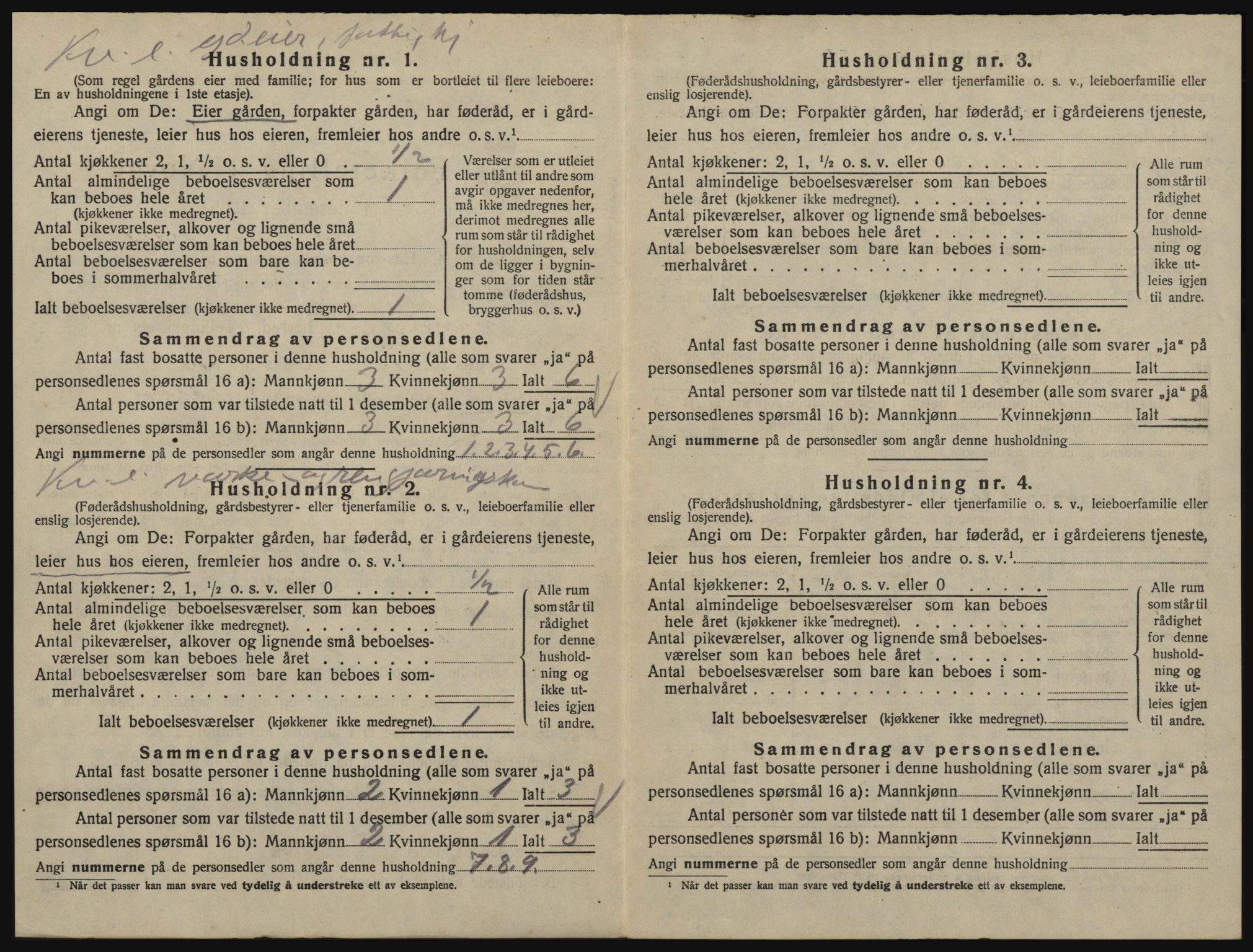 SAO, 1920 census for Glemmen, 1920, p. 2698