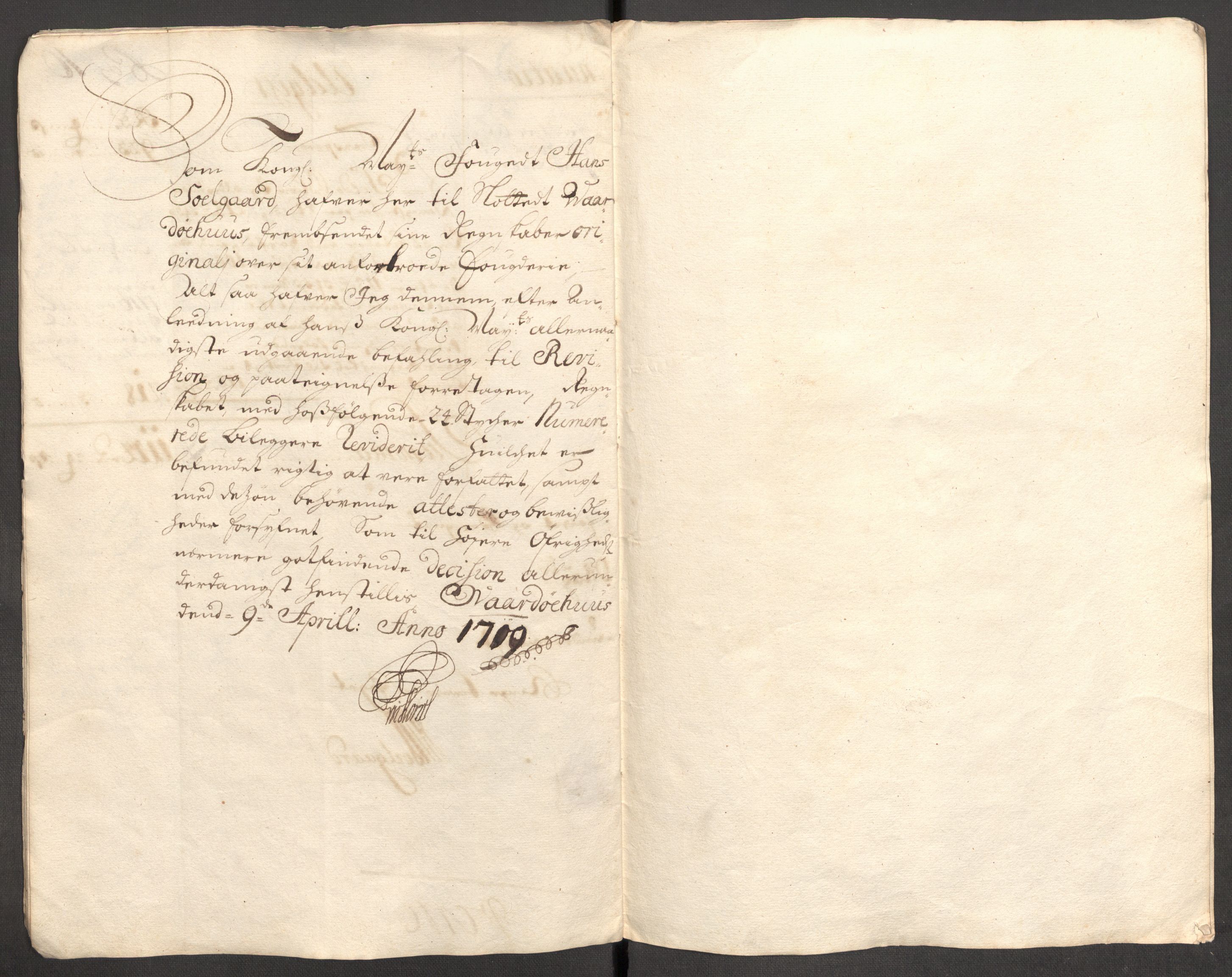 Rentekammeret inntil 1814, Reviderte regnskaper, Fogderegnskap, RA/EA-4092/R69/L4855: Fogderegnskap Finnmark/Vardøhus, 1709-1712, p. 9