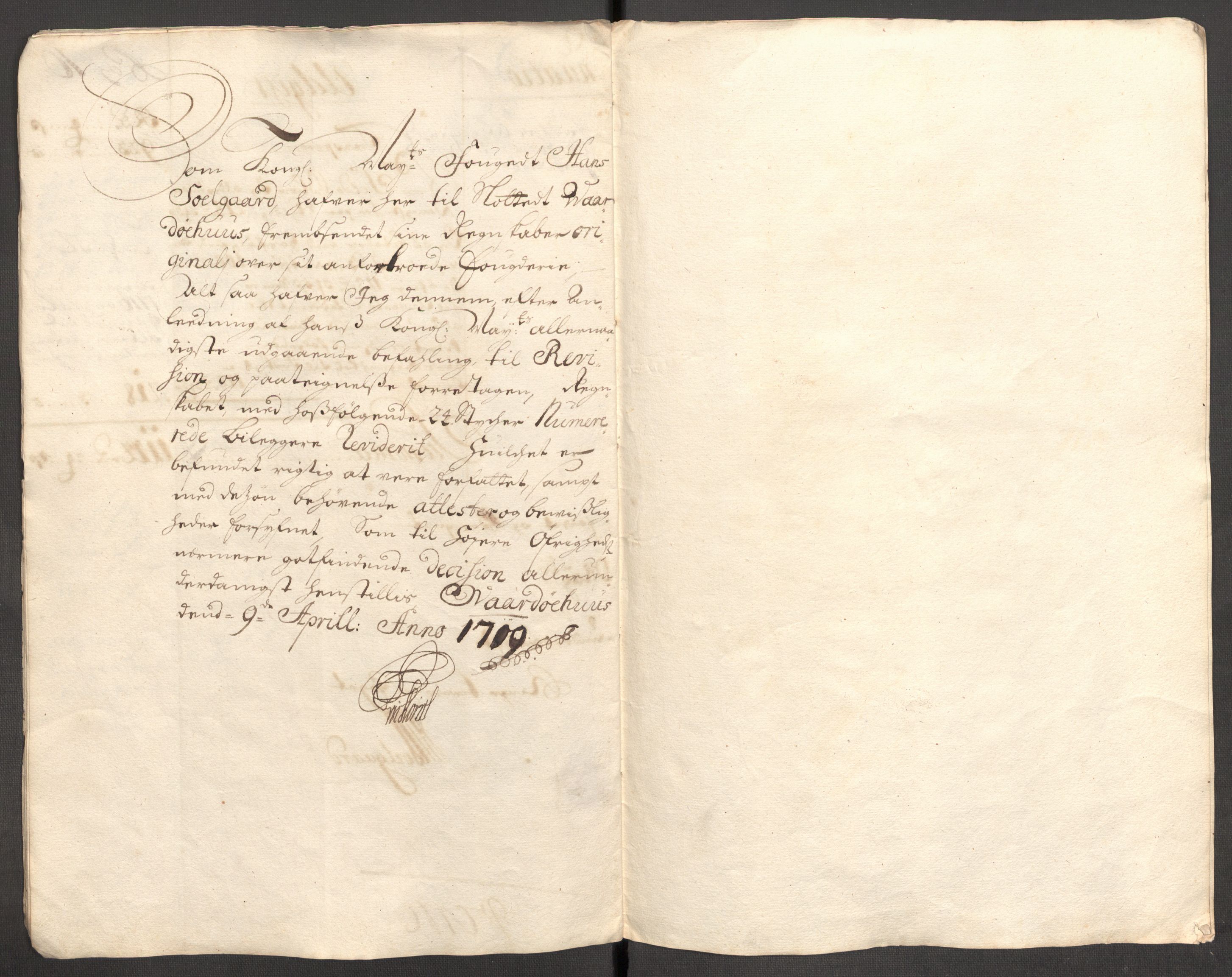 Rentekammeret inntil 1814, Reviderte regnskaper, Fogderegnskap, AV/RA-EA-4092/R69/L4855: Fogderegnskap Finnmark/Vardøhus, 1709-1712, p. 9