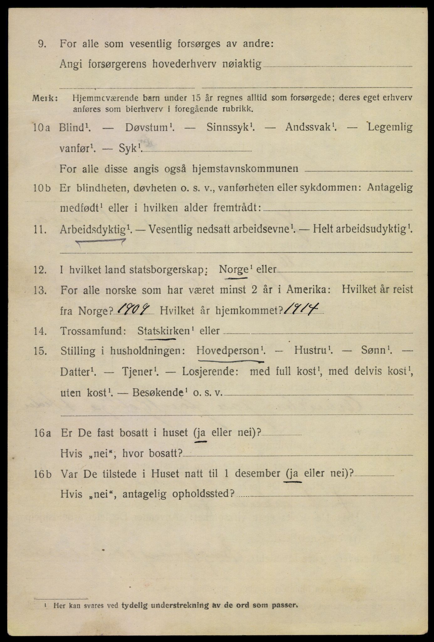 SAKO, 1920 census for Kragerø, 1920, p. 5812
