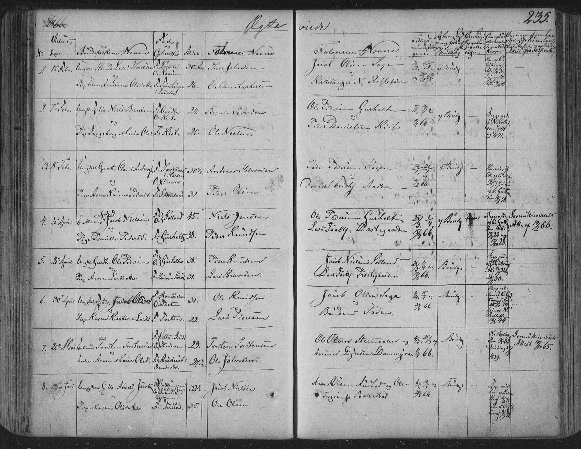 Siljan kirkebøker, AV/SAKO-A-300/F/Fa/L0001: Parish register (official) no. 1, 1831-1870, p. 235