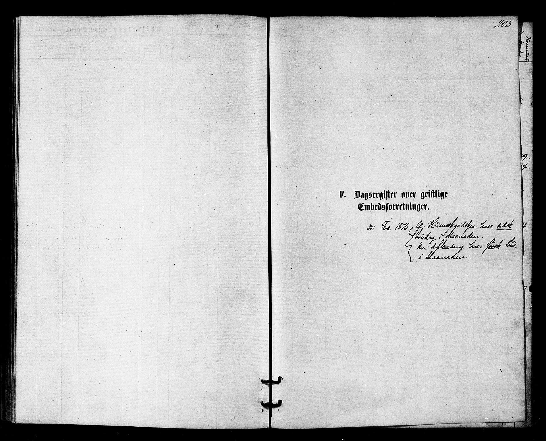 Sør-Varanger sokneprestkontor, AV/SATØ-S-1331/H/Ha/L0002kirke: Parish register (official) no. 2, 1873-1877, p. 203