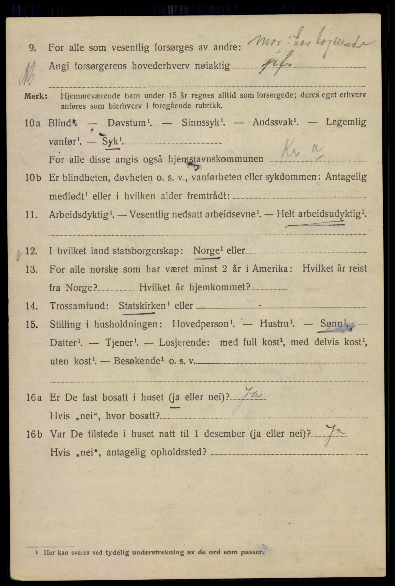 SAO, 1920 census for Kristiania, 1920, p. 299062