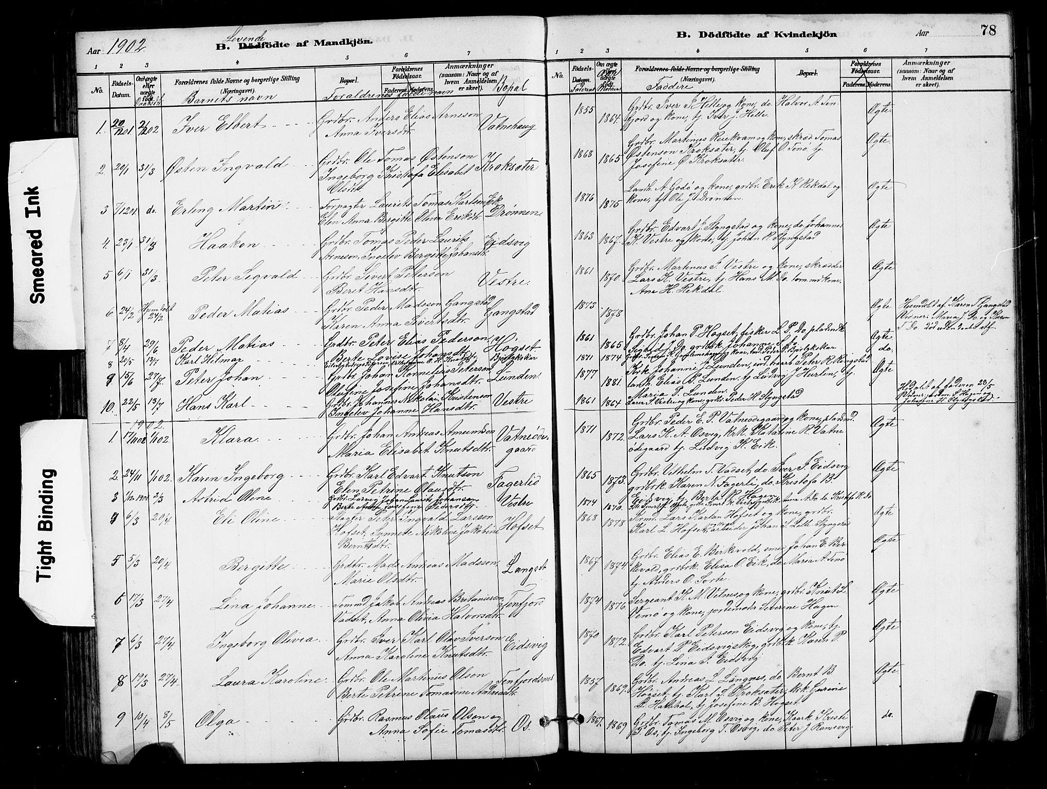 Ministerialprotokoller, klokkerbøker og fødselsregistre - Møre og Romsdal, AV/SAT-A-1454/525/L0376: Parish register (copy) no. 525C02, 1880-1902, p. 78