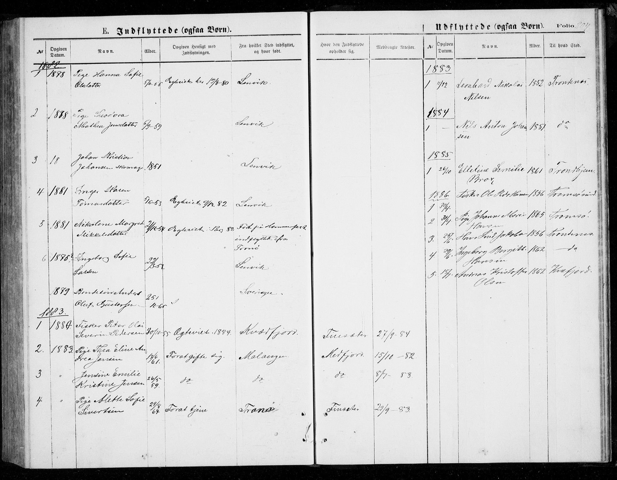 Berg sokneprestkontor, AV/SATØ-S-1318/G/Ga/Gab/L0003klokker: Parish register (copy) no. 3, 1874-1886, p. 204