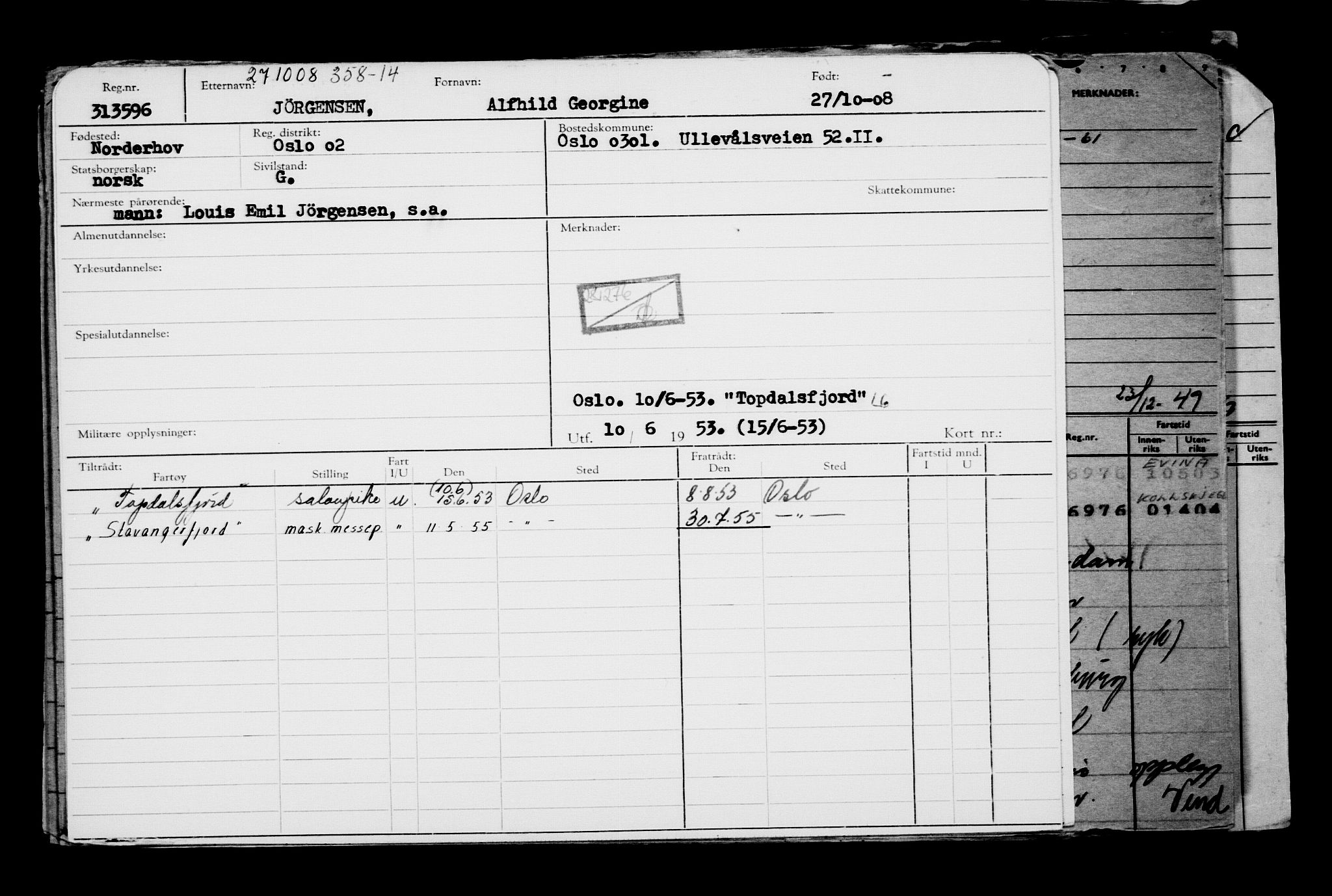 Direktoratet for sjømenn, RA/S-3545/G/Gb/L0079: Hovedkort, 1908, p. 877