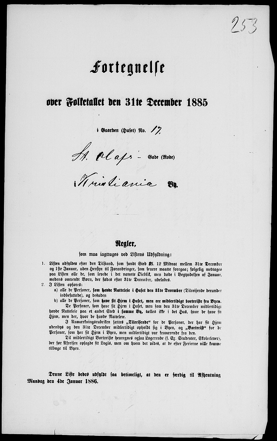 RA, 1885 census for 0301 Kristiania, 1885, p. 6195