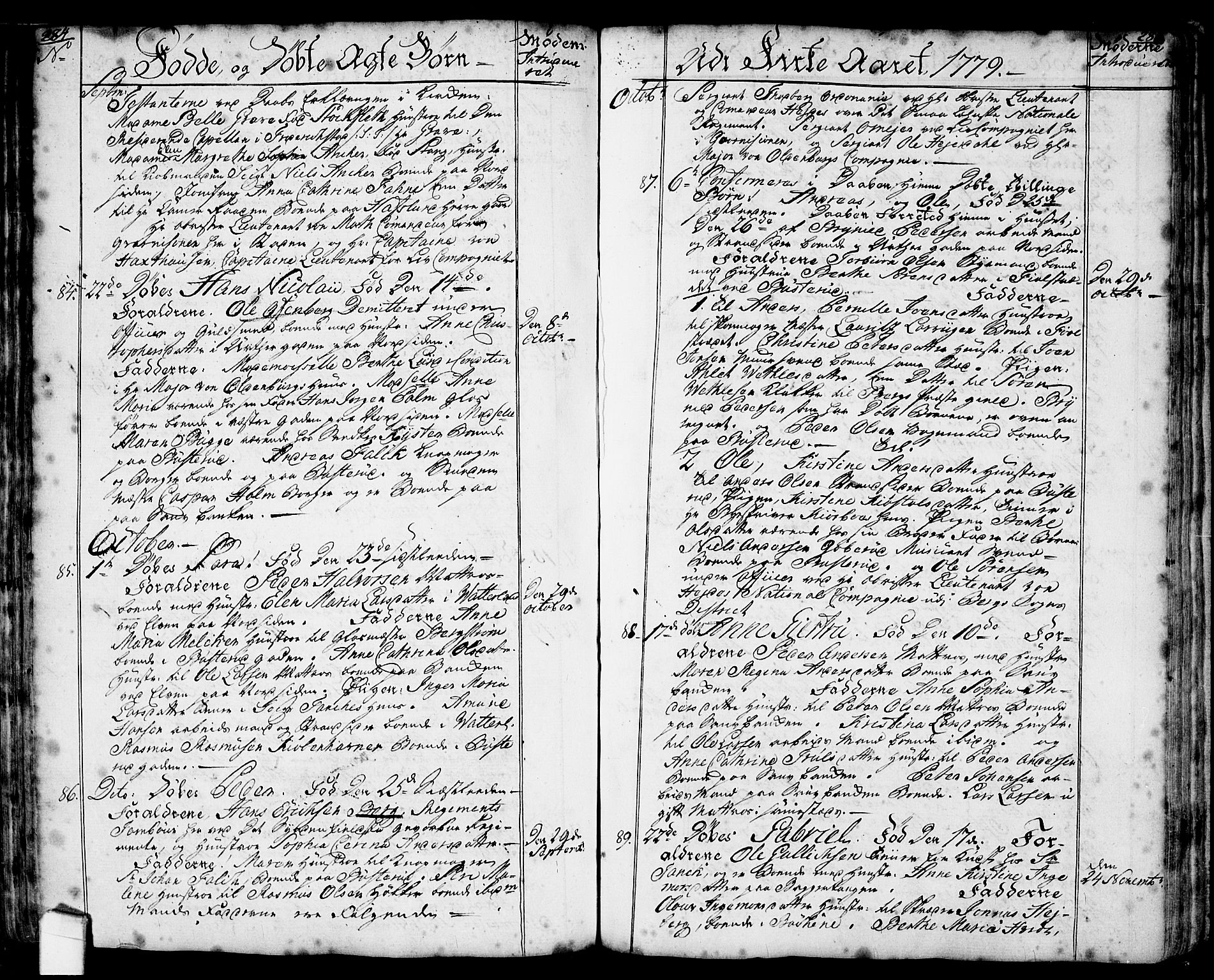 Halden prestekontor Kirkebøker, SAO/A-10909/F/Fa/L0001: Parish register (official) no. I 1, 1758-1791, p. 284-285