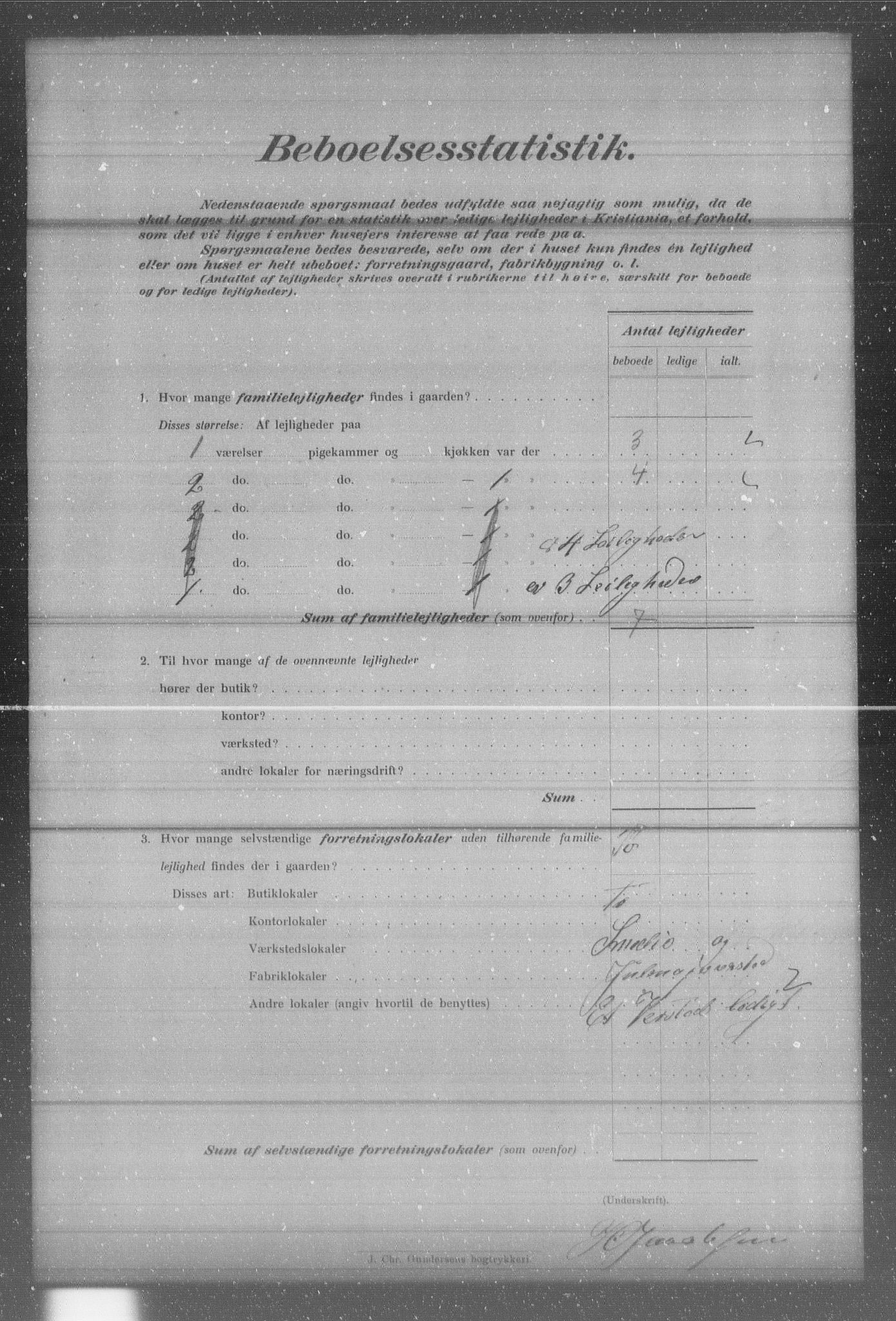 OBA, Municipal Census 1903 for Kristiania, 1903, p. 25133