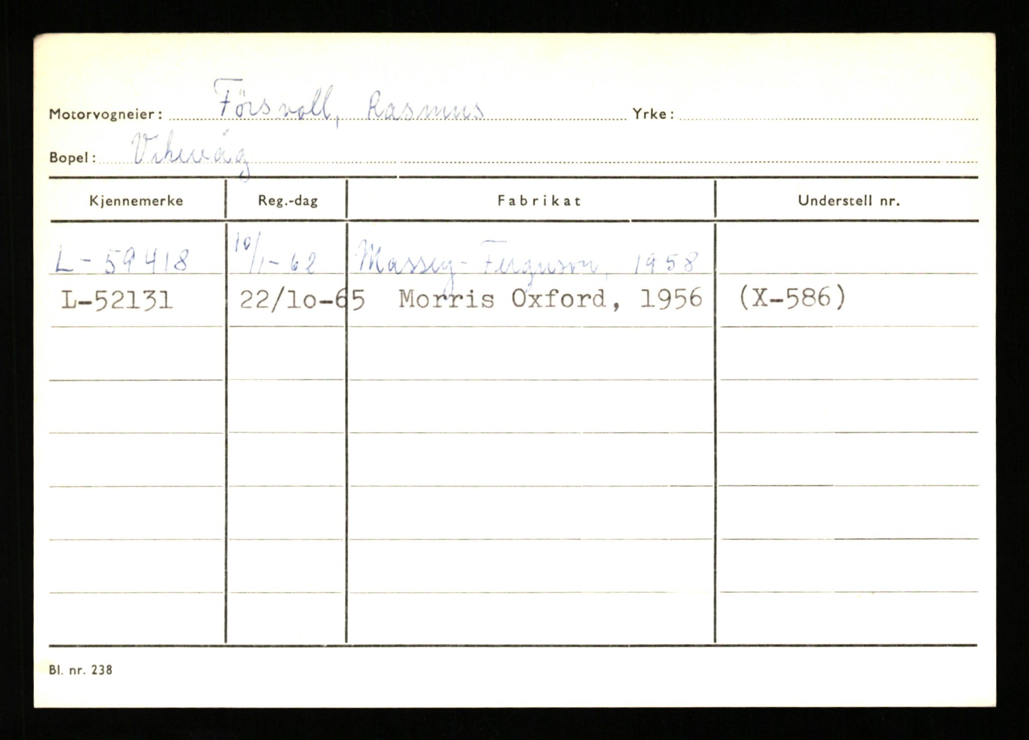 Stavanger trafikkstasjon, SAST/A-101942/0/H/L0010: Fuglestad - Gjestland, 1930-1971, p. 837