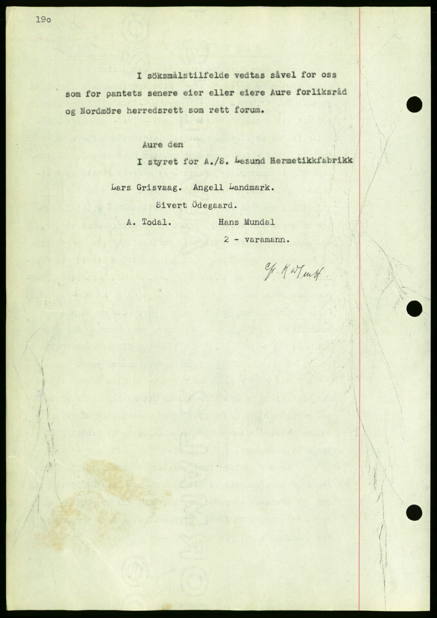 Nordmøre sorenskriveri, AV/SAT-A-4132/1/2/2Ca/L0090: Mortgage book no. B80, 1936-1937, Diary no: : 2282/1936