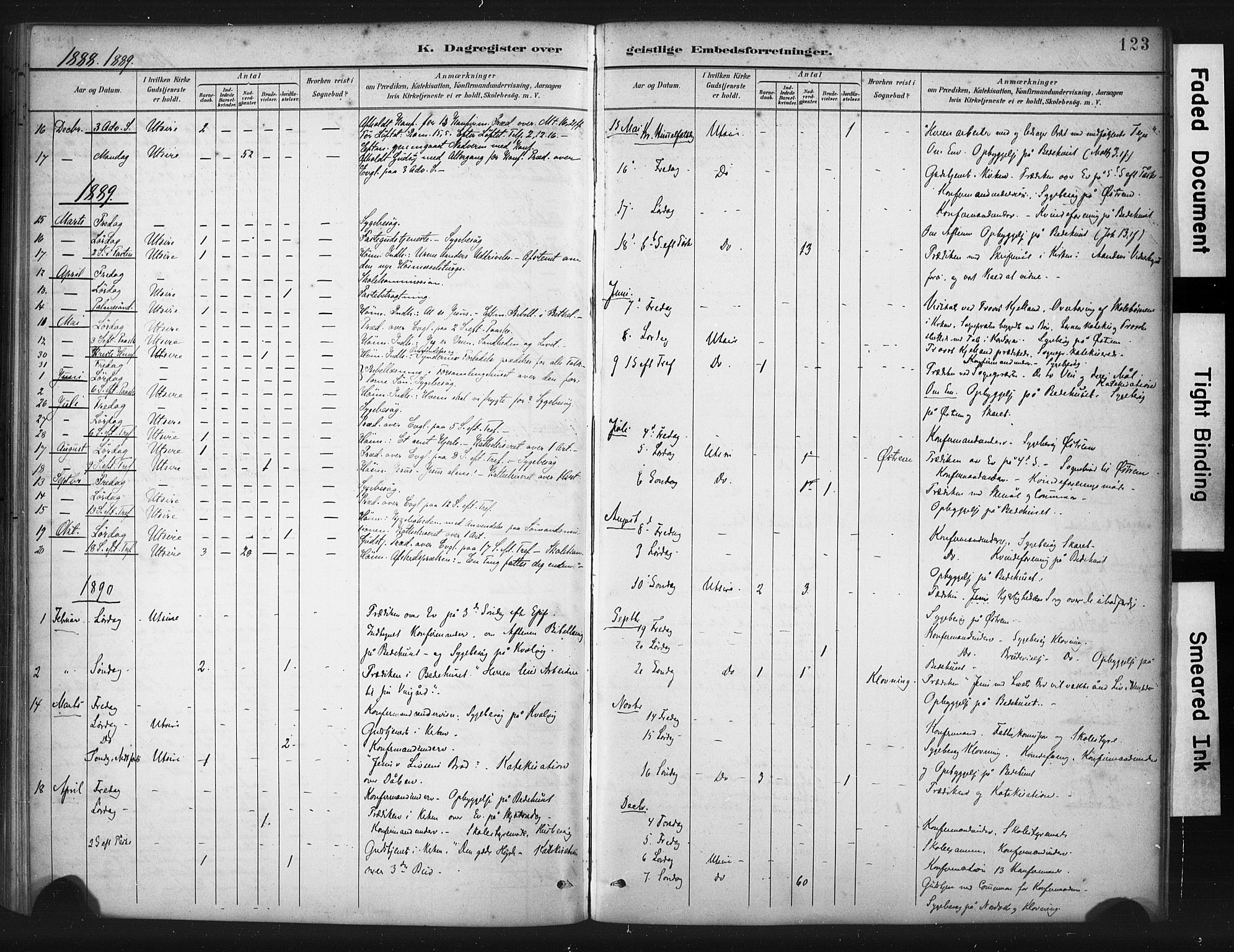 Torvastad sokneprestkontor, AV/SAST-A -101857/H/Ha/Haa/L0016: Parish register (official) no. A 15, 1883-1903, p. 123