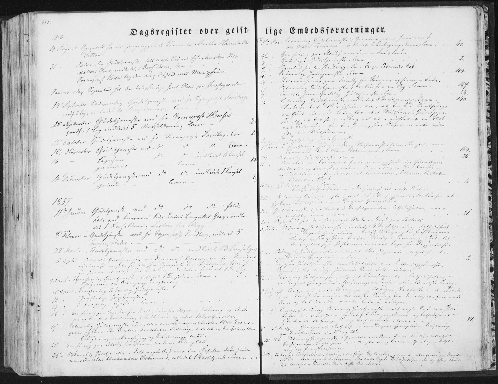Ministerialprotokoller, klokkerbøker og fødselsregistre - Nordland, SAT/A-1459/847/L0667: Parish register (official) no. 847A07, 1842-1871, p. 485