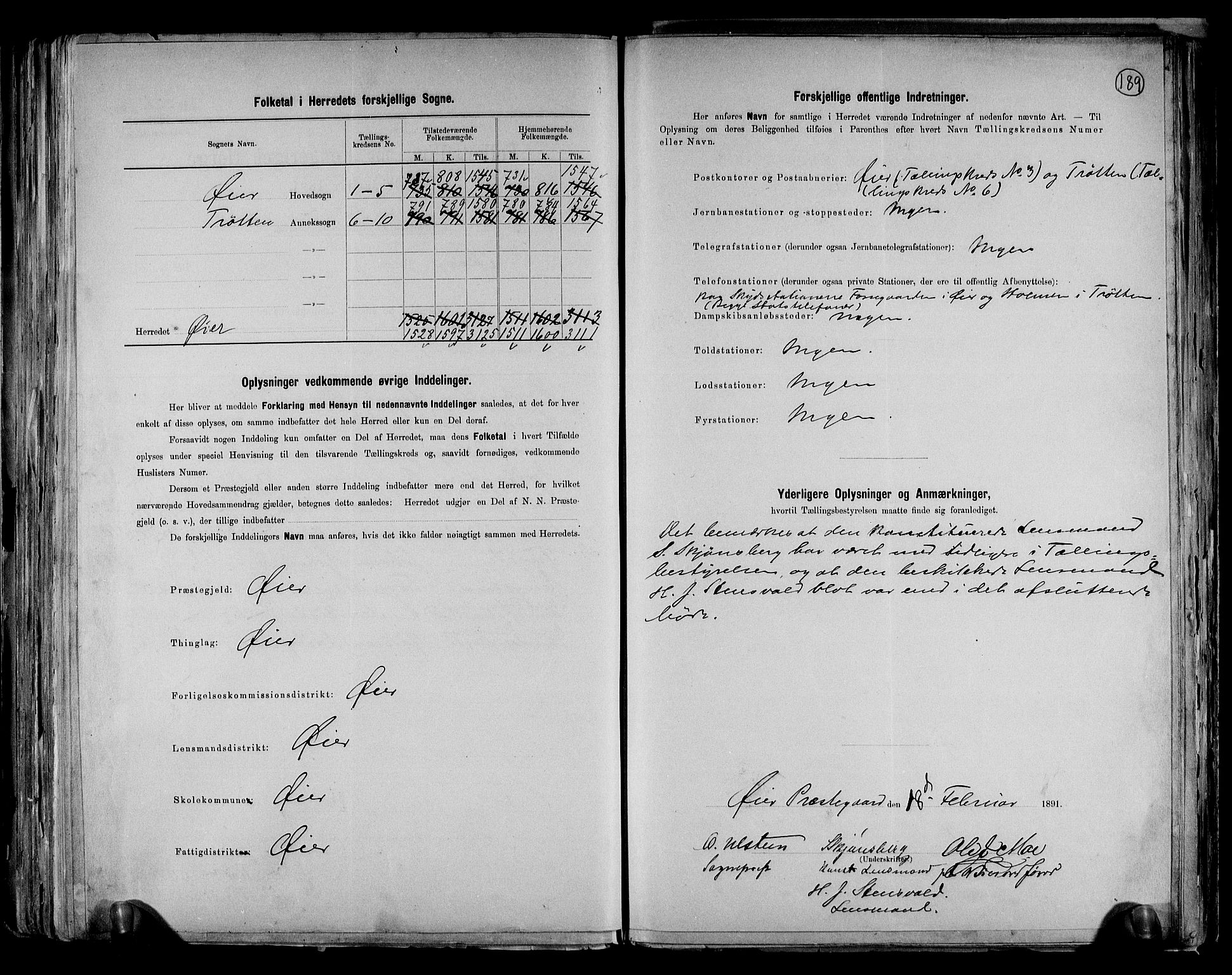 RA, 1891 census for 0521 Øyer, 1891, p. 3