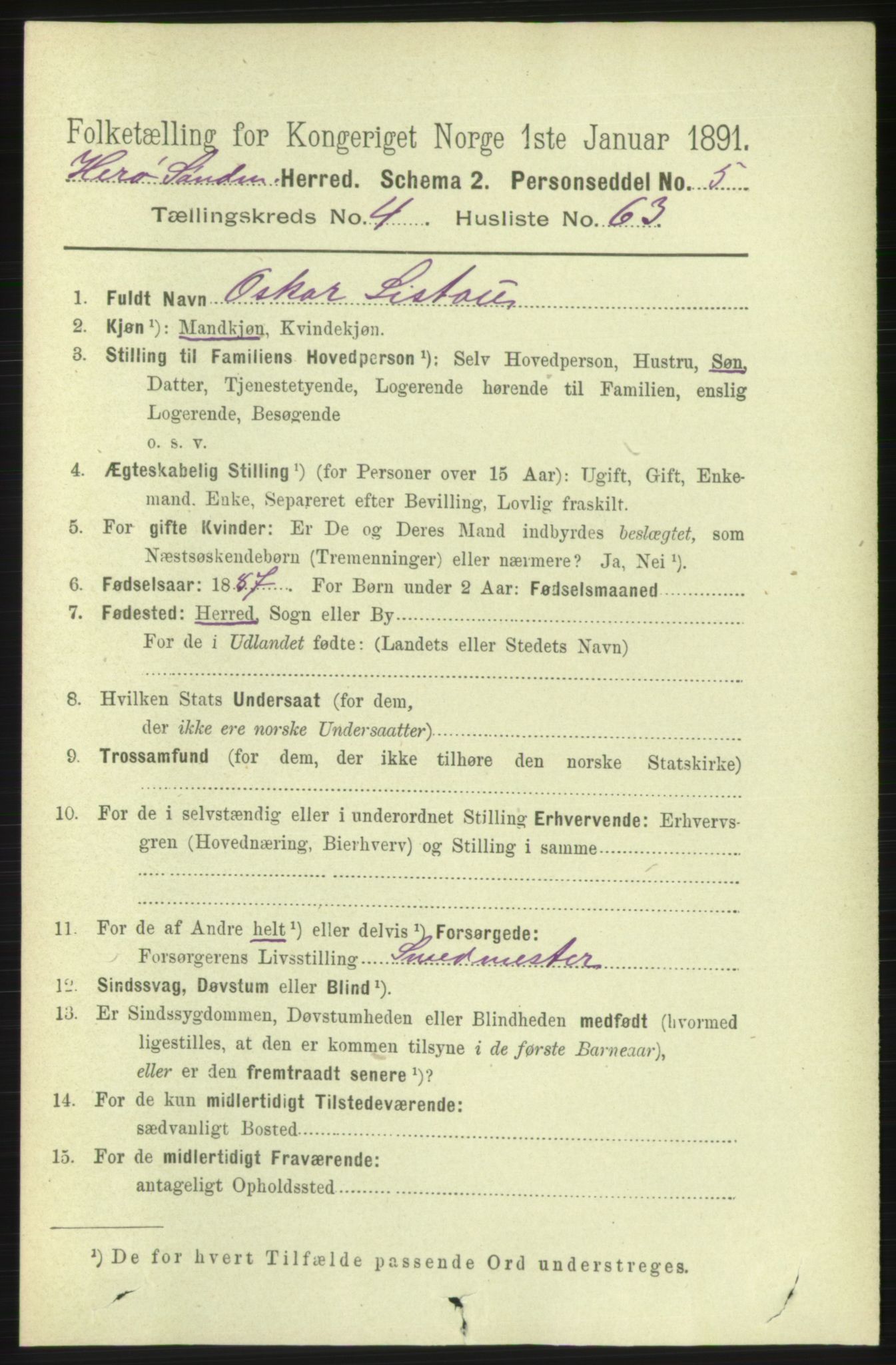 RA, 1891 census for 1515 Herøy, 1891, p. 1819