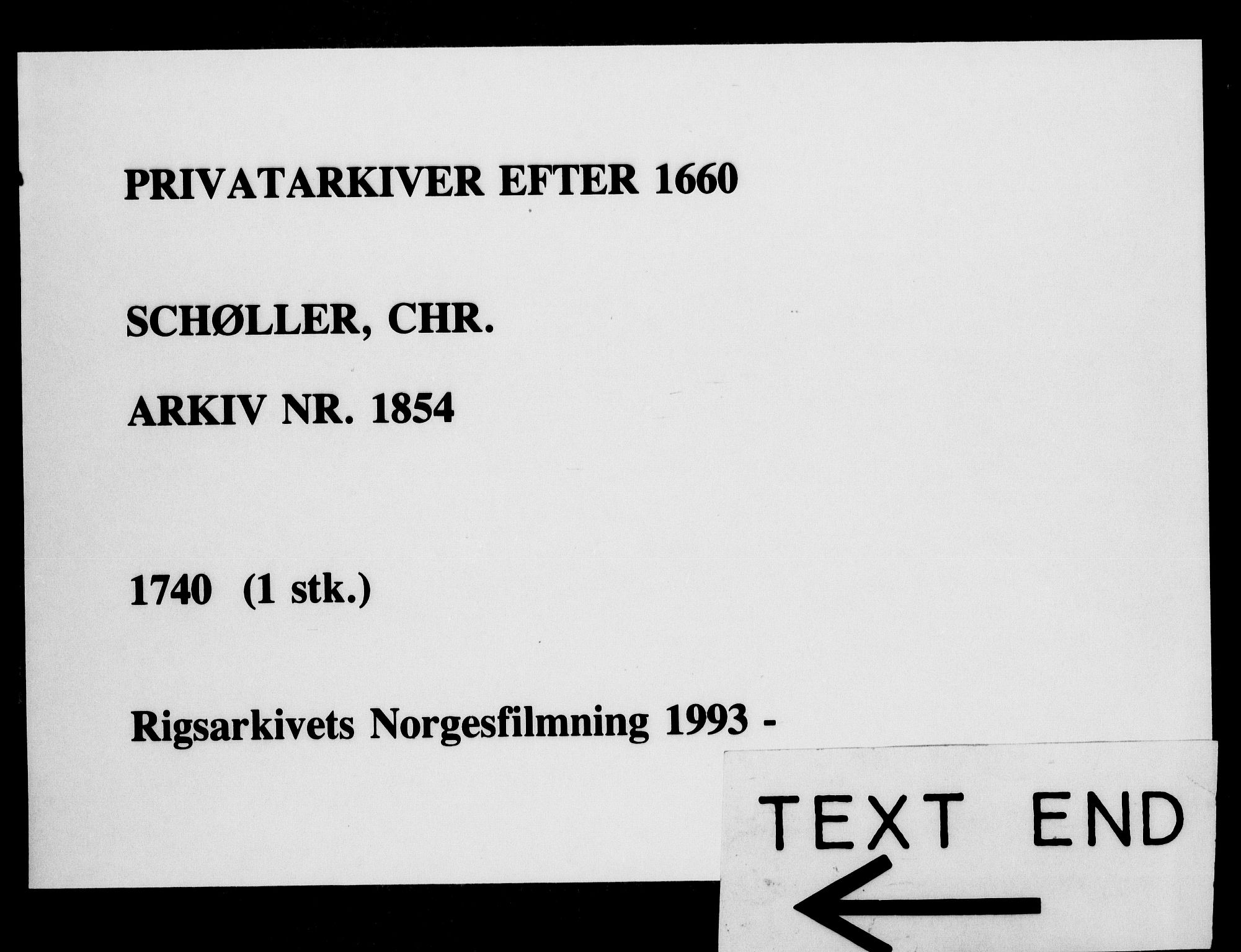 Fra DRA 1996, Privatarkiver etter 1660, AV/RA-EA-5941/F/L0001: Privatarkiver etter 1660, 1669-1740, p. 178