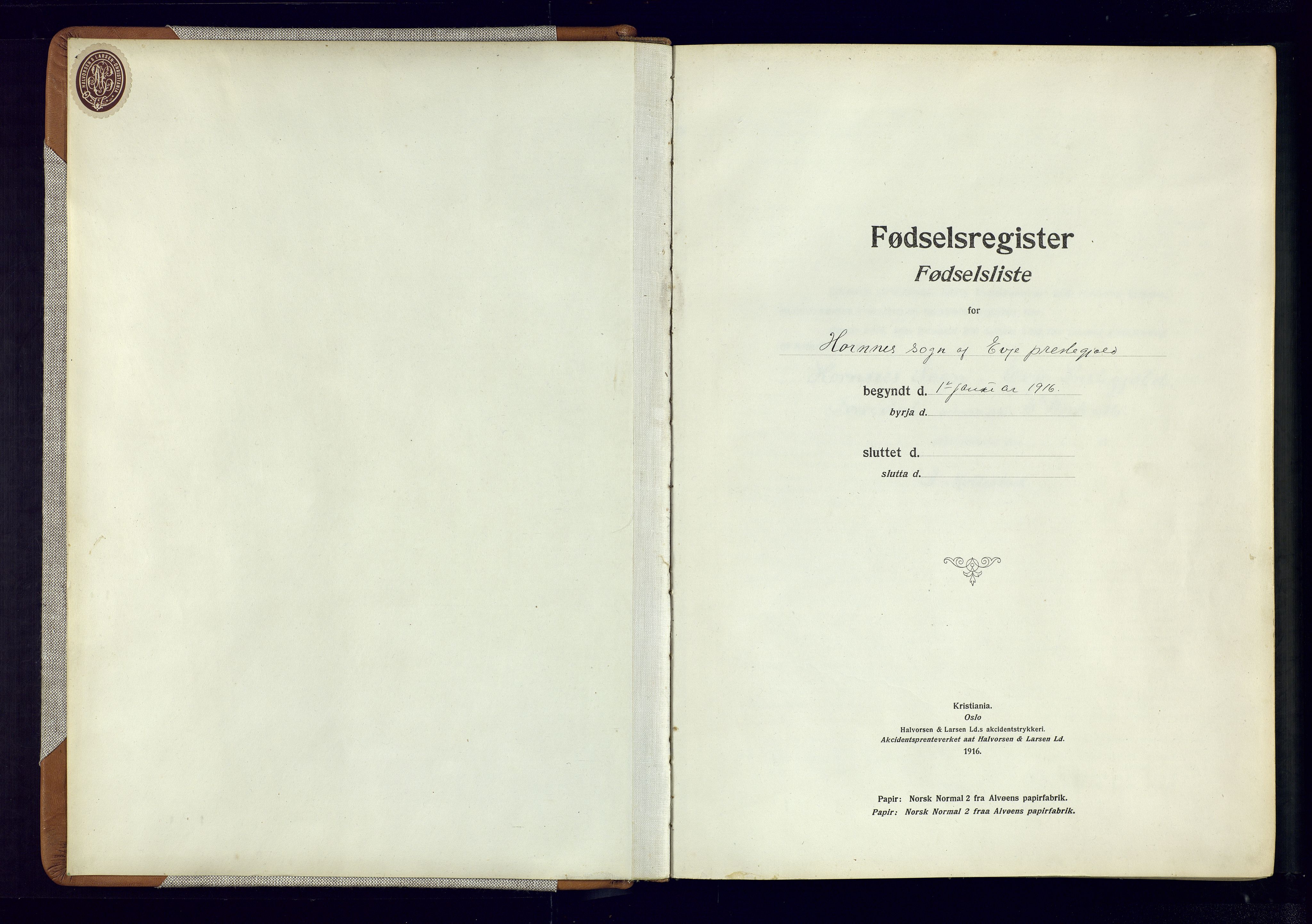 Evje sokneprestkontor, AV/SAK-1111-0008/J/Jc/L0006: Birth register no. 6, 1916-1982