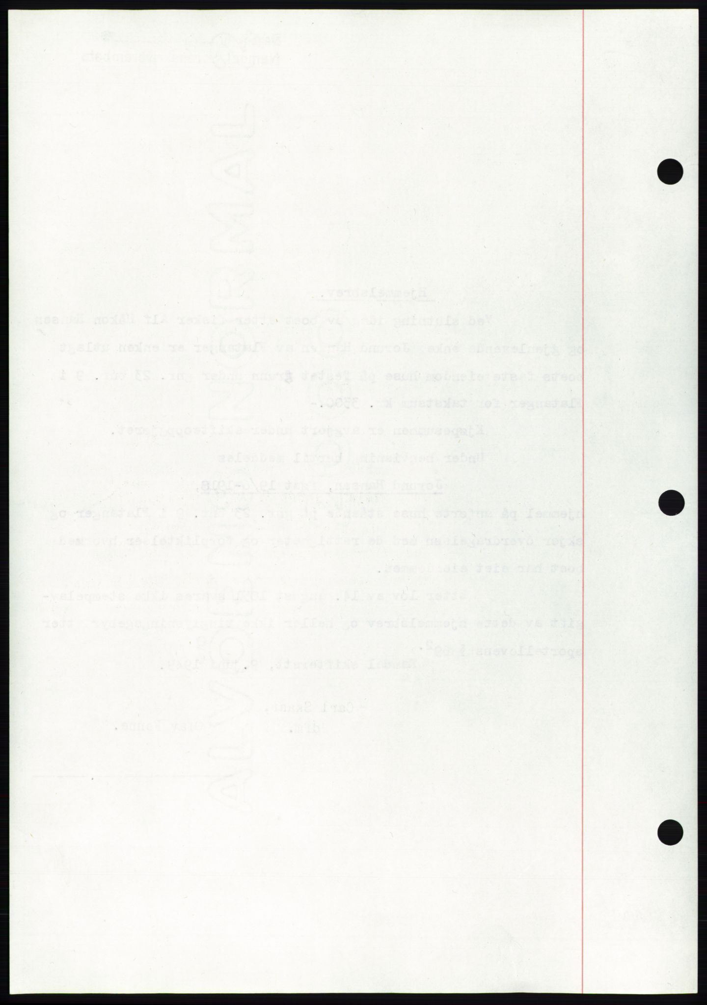 Namdal sorenskriveri, AV/SAT-A-4133/1/2/2C: Mortgage book no. -, 1949-1949, Diary no: : 1317/1949