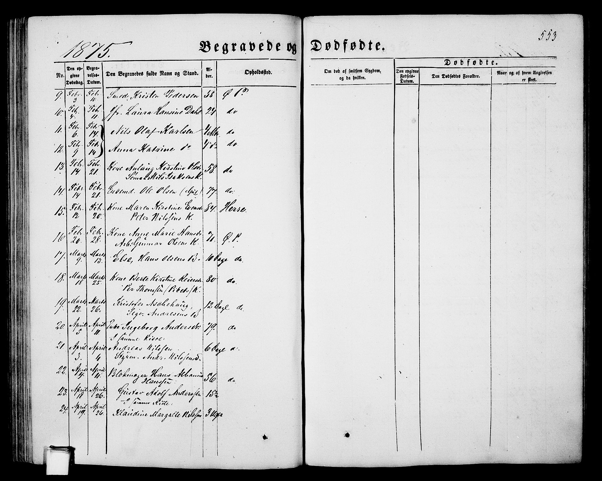 Porsgrunn kirkebøker , SAKO/A-104/G/Gb/L0004: Parish register (copy) no. II 4, 1853-1882, p. 553