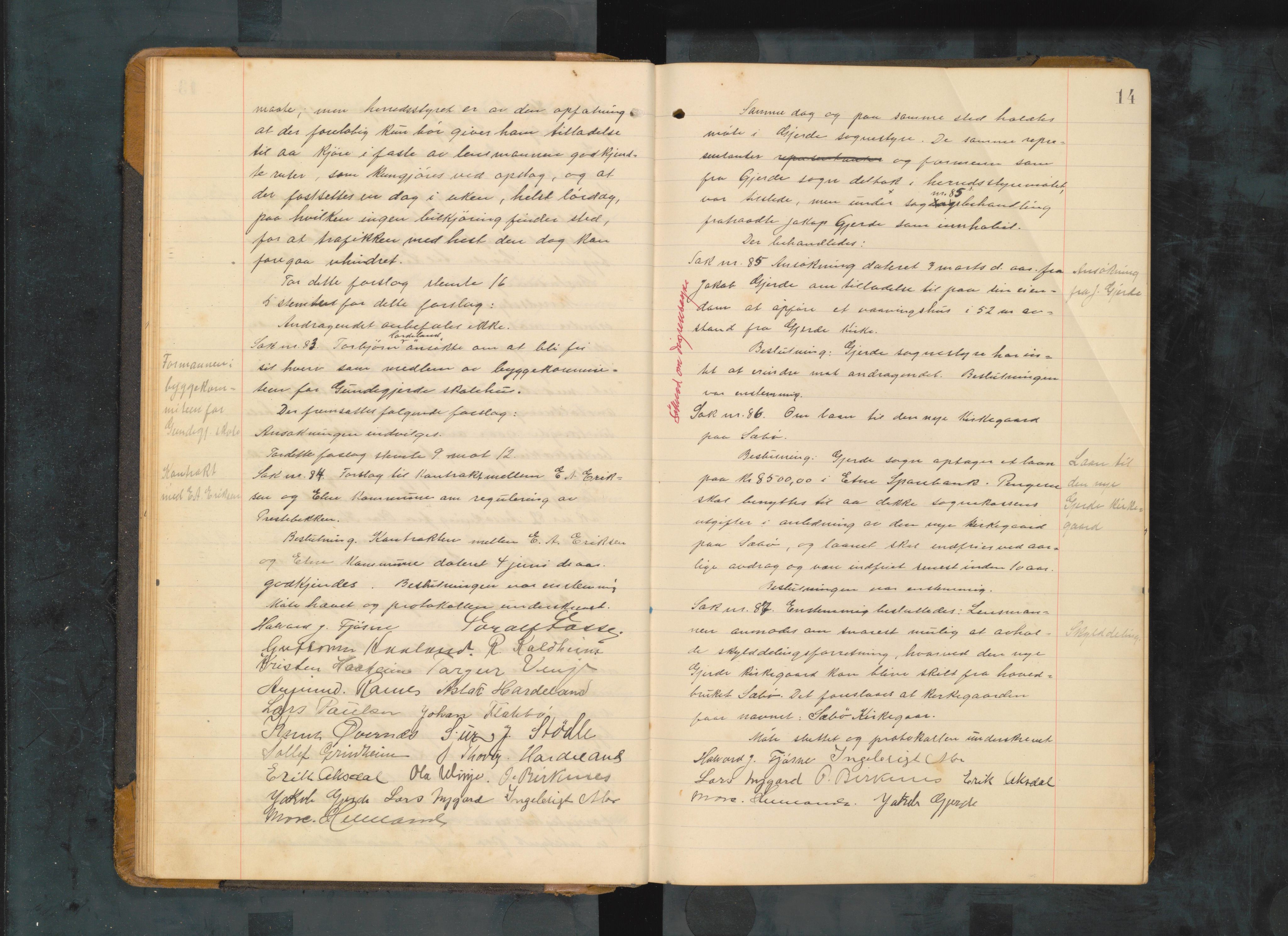Etne kommune. Formannskapet, IKAH/1211-021/A/Aa/L0006: Møtebok for formannskap og heradsstyre, 1920-1929, p. 14