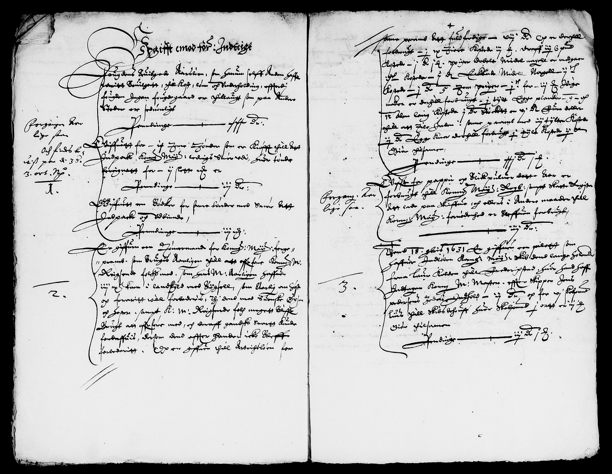 Rentekammeret inntil 1814, Reviderte regnskaper, Lensregnskaper, AV/RA-EA-5023/R/Rb/Rba/L0105: Akershus len, 1631-1632
