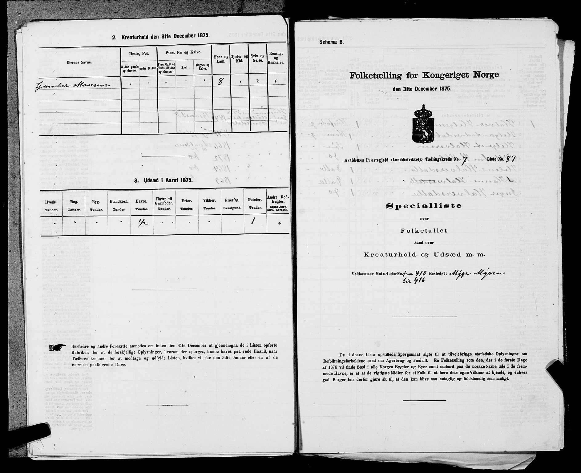 SAST, 1875 census for 1147L Avaldsnes/Avaldsnes og Kopervik, 1875, p. 1280