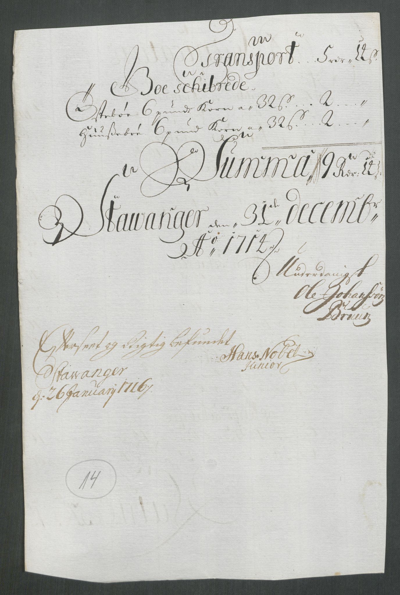 Rentekammeret inntil 1814, Reviderte regnskaper, Fogderegnskap, AV/RA-EA-4092/R46/L2738: Fogderegnskap Jæren og Dalane, 1713-1714, p. 304