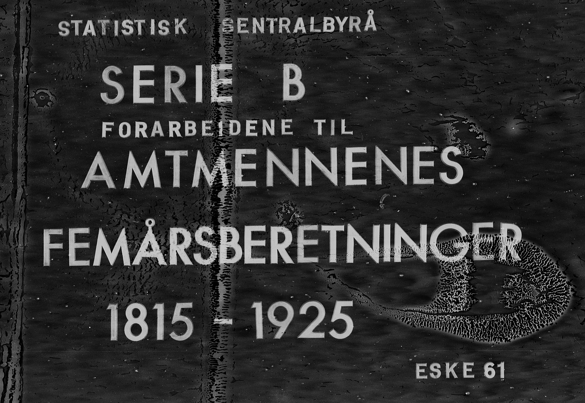 Statistisk sentralbyrå, Næringsøkonomiske emner, Generelt - Amtmennenes femårsberetninger, AV/RA-S-2233/F/Fa/L0061: --, 1881-1885, p. 1