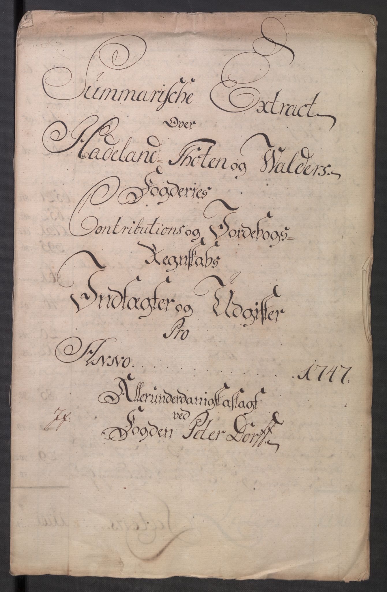 Rentekammeret inntil 1814, Reviderte regnskaper, Fogderegnskap, RA/EA-4092/R18/L1346: Fogderegnskap Hadeland, Toten og Valdres, 1747-1748, p. 24