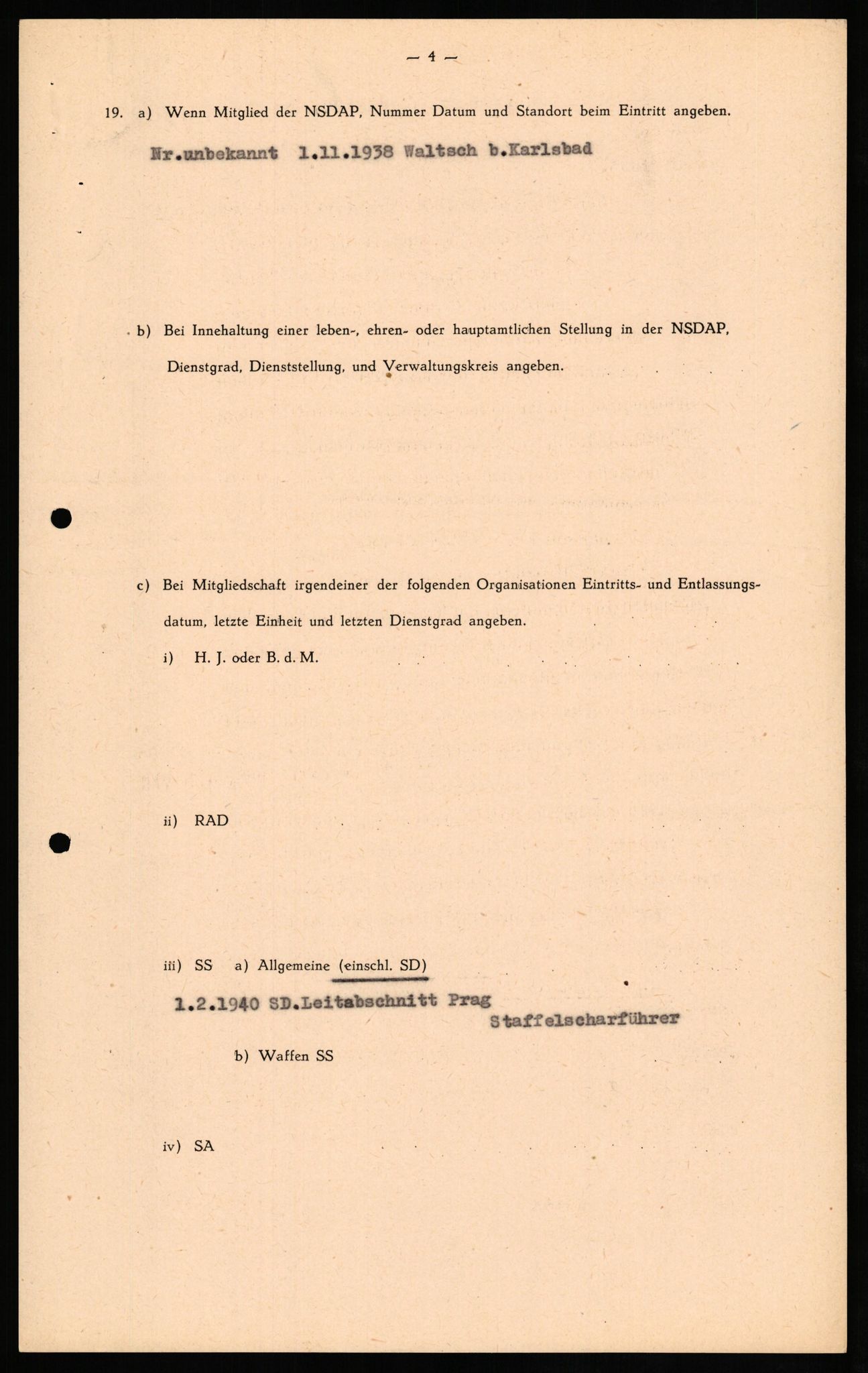 Forsvaret, Forsvarets overkommando II, AV/RA-RAFA-3915/D/Db/L0024: CI Questionaires. Tyske okkupasjonsstyrker i Norge. Tyskere., 1945-1946, p. 125