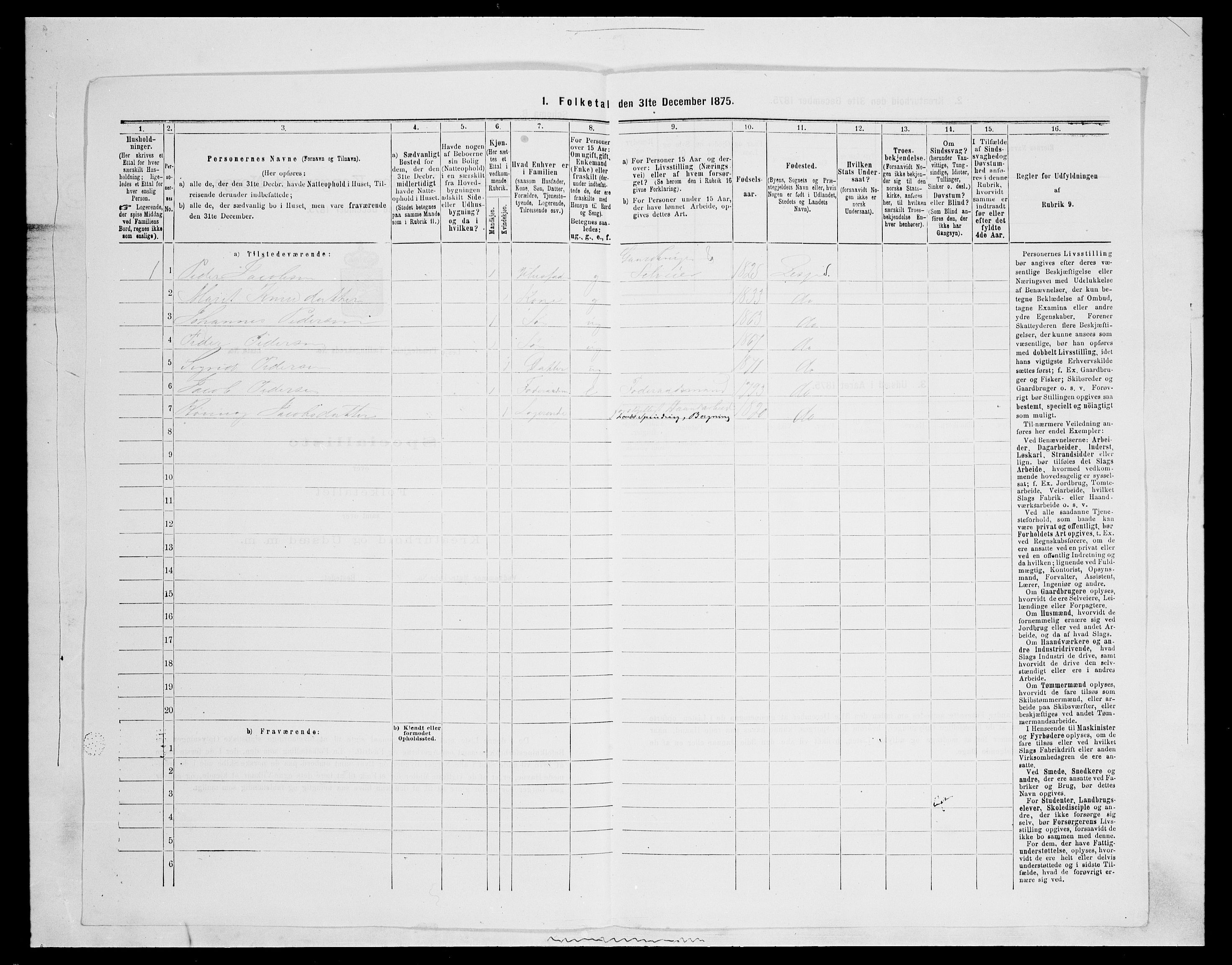 SAH, 1875 census for 0512P Lesja, 1875, p. 453