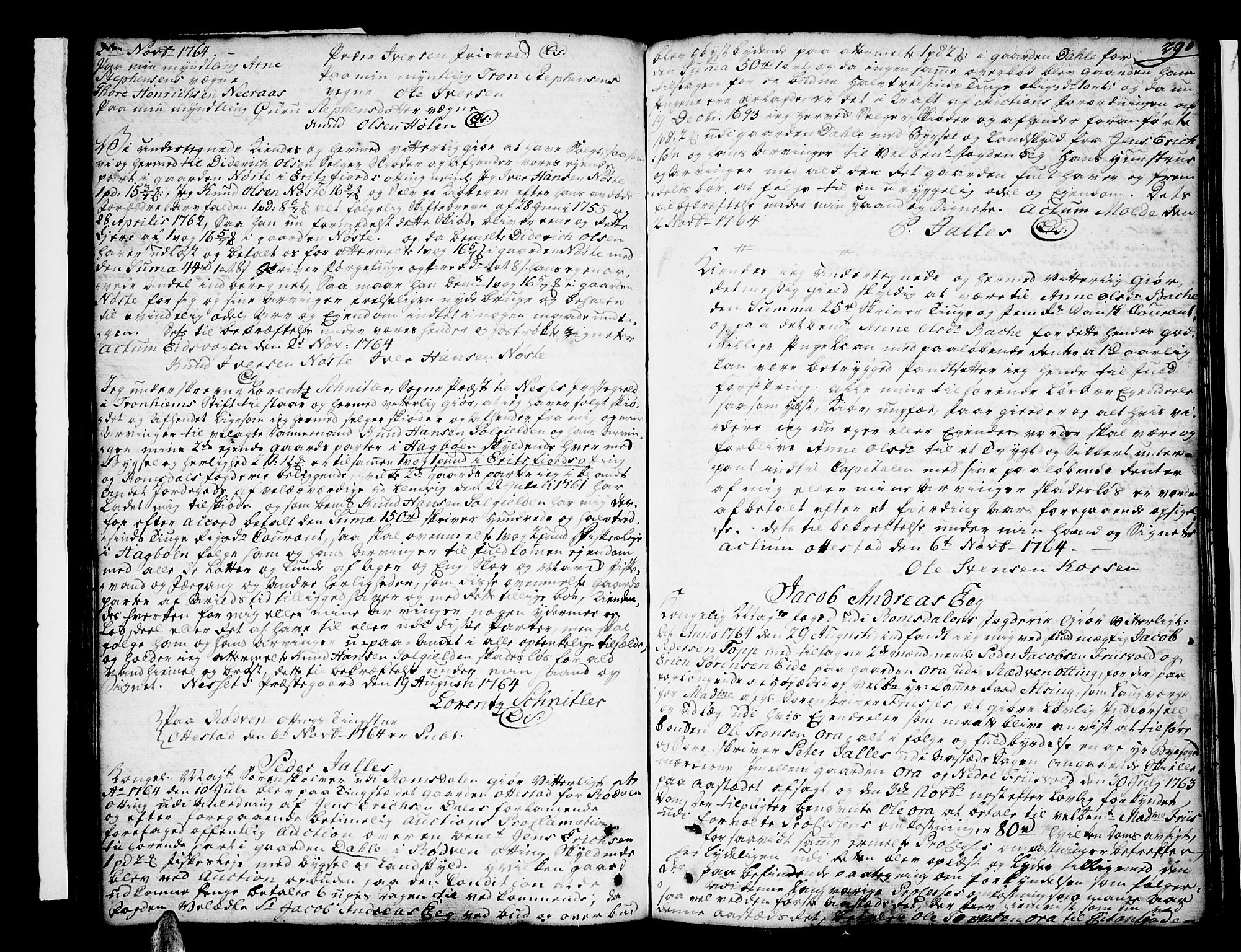 Romsdal sorenskriveri, SAT/A-4149/1/2/2C/L0003: Mortgage book no. 3, 1747-1767, p. 290