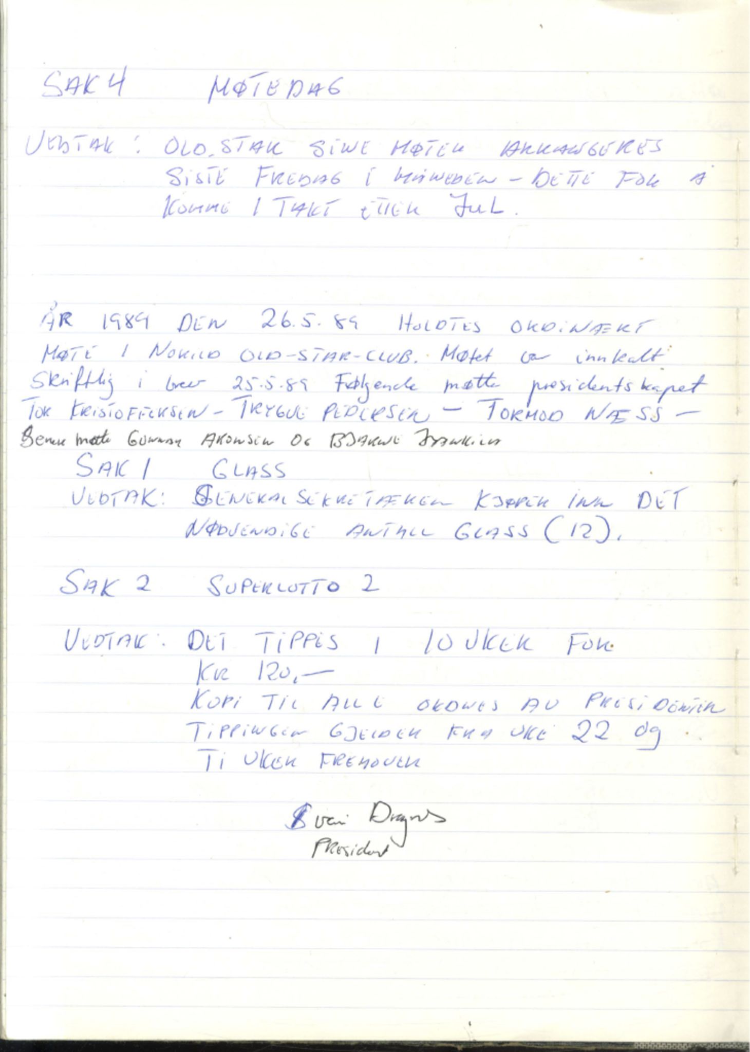Norild Old Star Club, FMFB/A-1039/A/L0001: Møteprotokoll, 1978-1990, p. 112